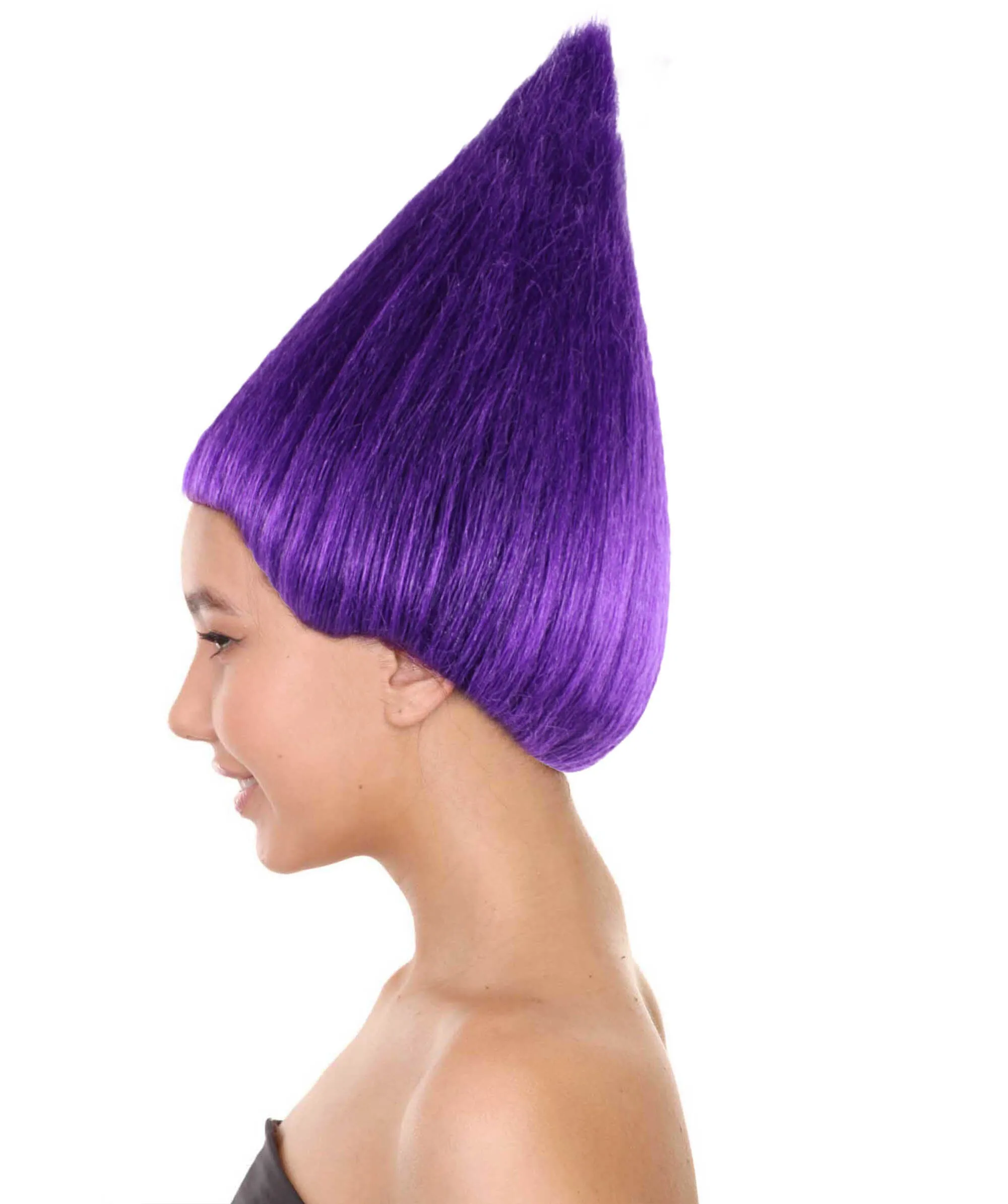 Hpo Adult Unisex Purple Straight Trolls Wig I Halloween Cosplay Party Fancy Dress Costume Wig I Flame-retardent synthetic fiber