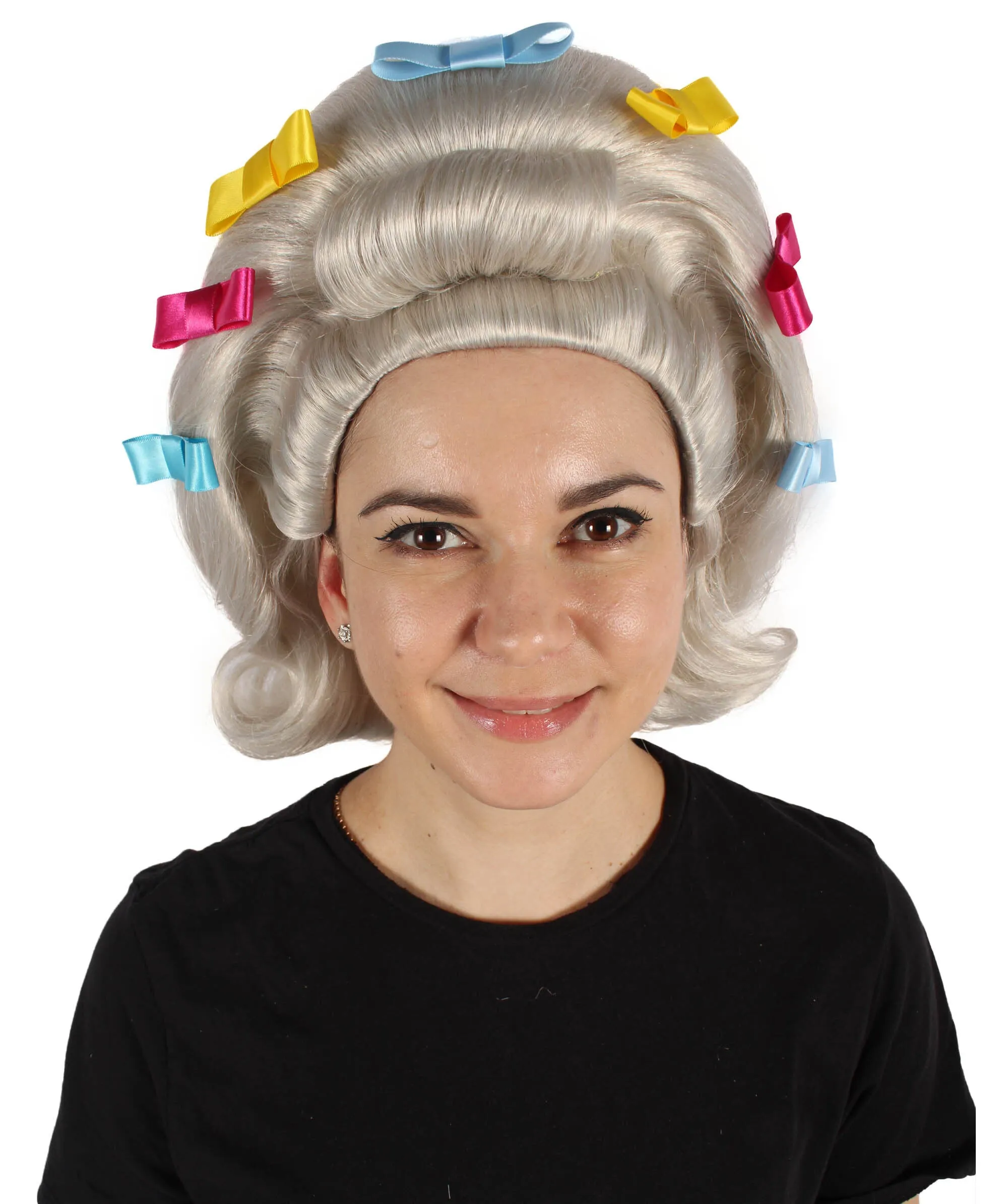 HPO Adult Women's 60s Flip Wig with AccessoriesI, Perfect for Cosplay I Flame-retardant Synthetic Fiber