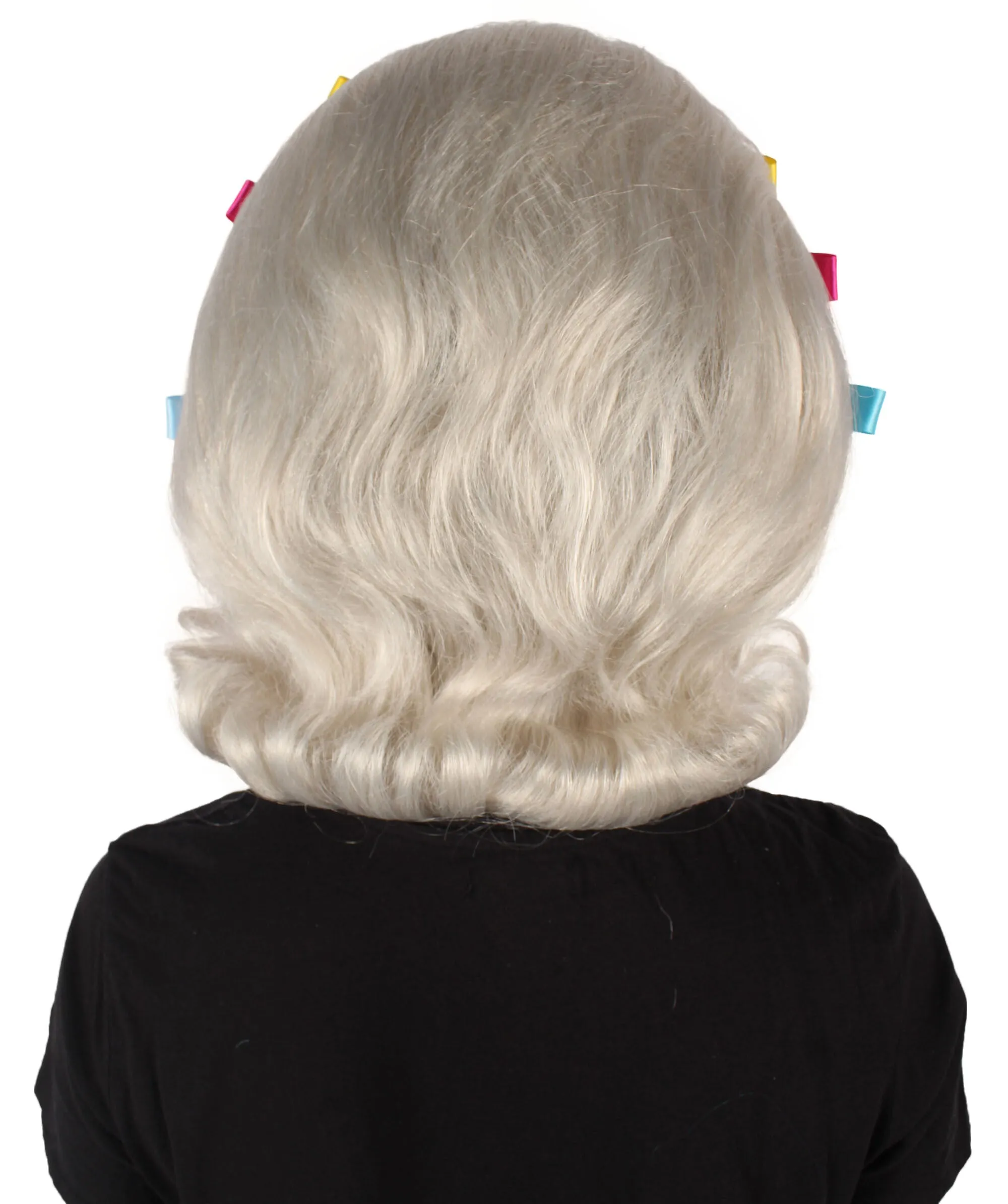 HPO Adult Women's 60s Flip Wig with AccessoriesI, Perfect for Cosplay I Flame-retardant Synthetic Fiber