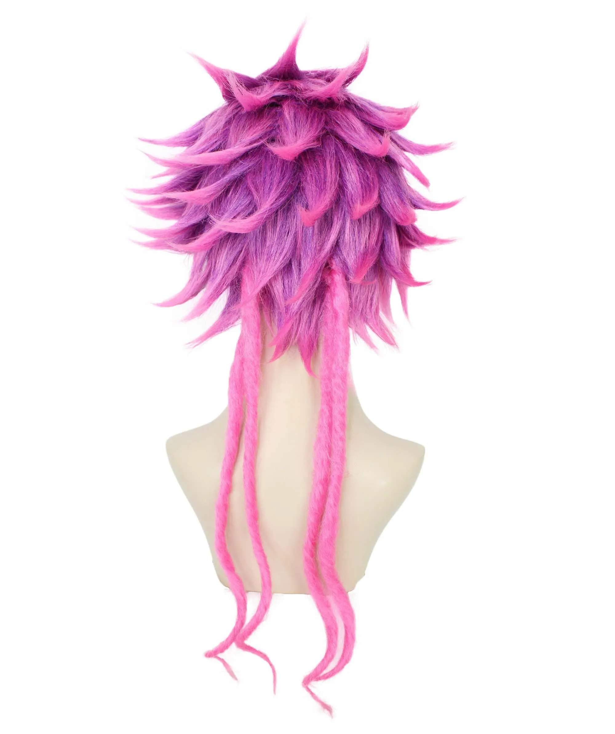 HPO Adult Women’s Animated Game Series Pink Pixie Wig | Perfect for Halloween | Flame-retardant Synthetic Fiber