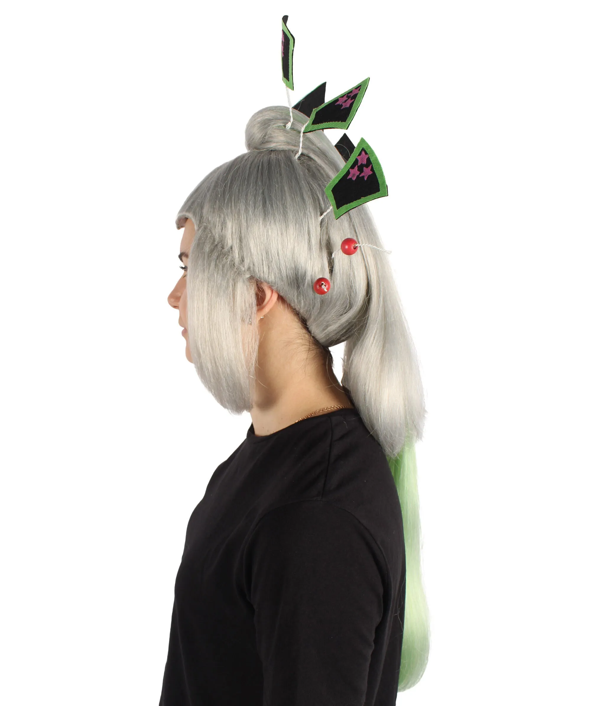 HPO Adult Women's Japanese Anime Villain Character Cosplay Wig I Perfect for Halloween and Cosplay I Flame-retardant Synthetic Fiber