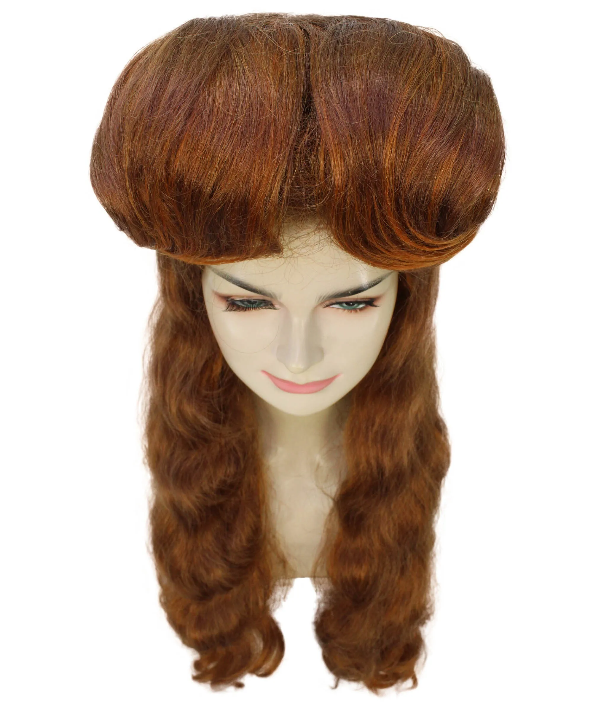 HPO Adult Women's Redhead Long Wig| Perfect for Cosplay| Flame-retardant Synthetic Fiber