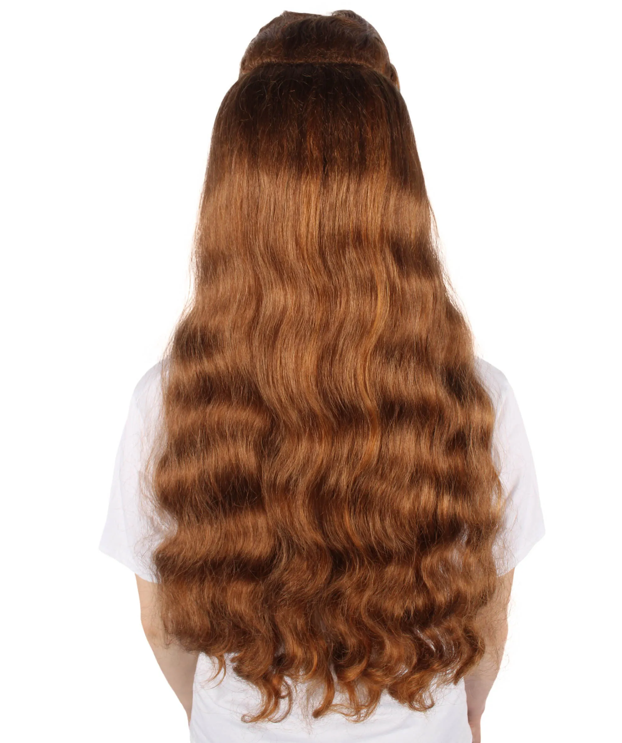 HPO Adult Women's Redhead Long Wig| Perfect for Cosplay| Flame-retardant Synthetic Fiber