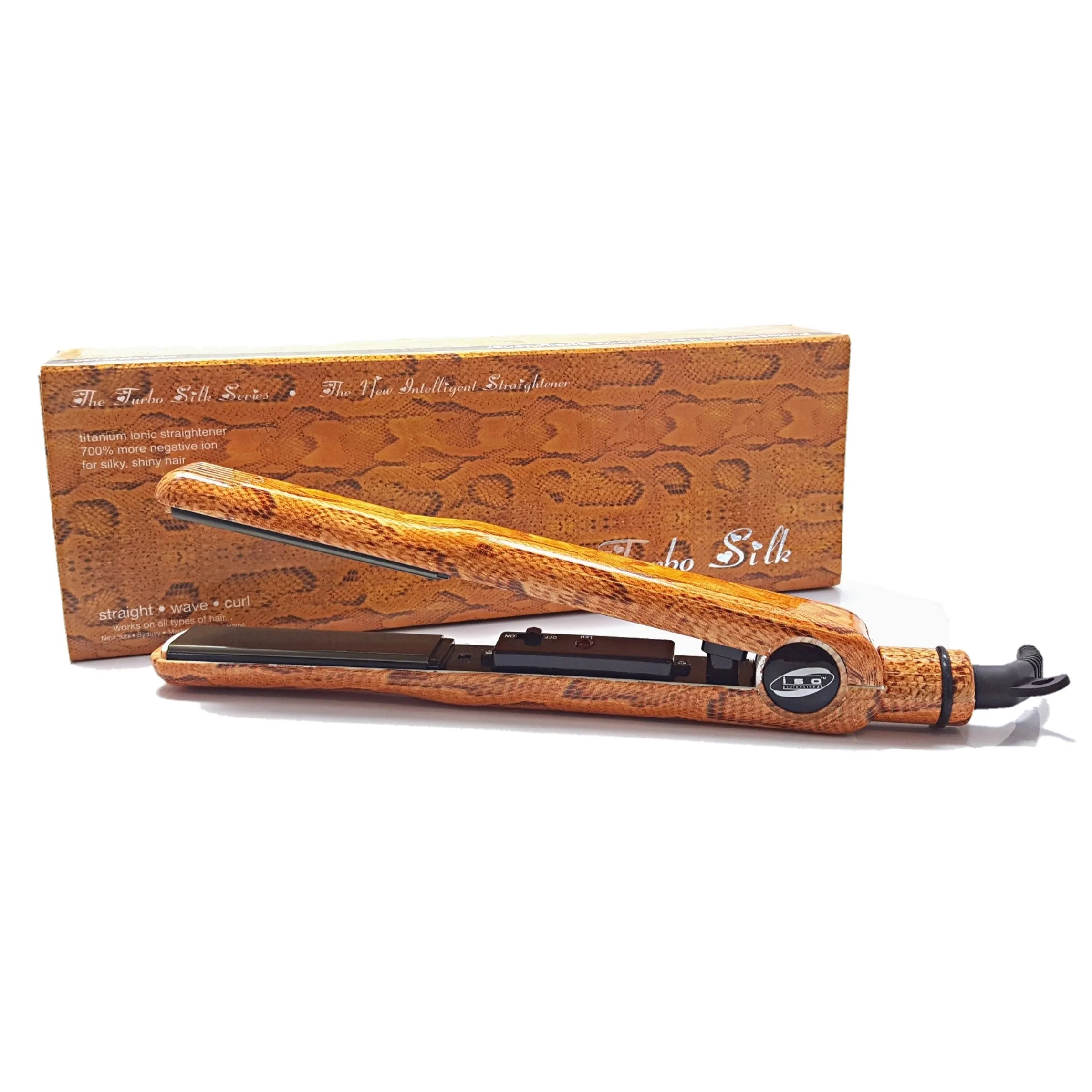 ISO Beauty Golden Snake 1" Turbo Silk | Flat Iron