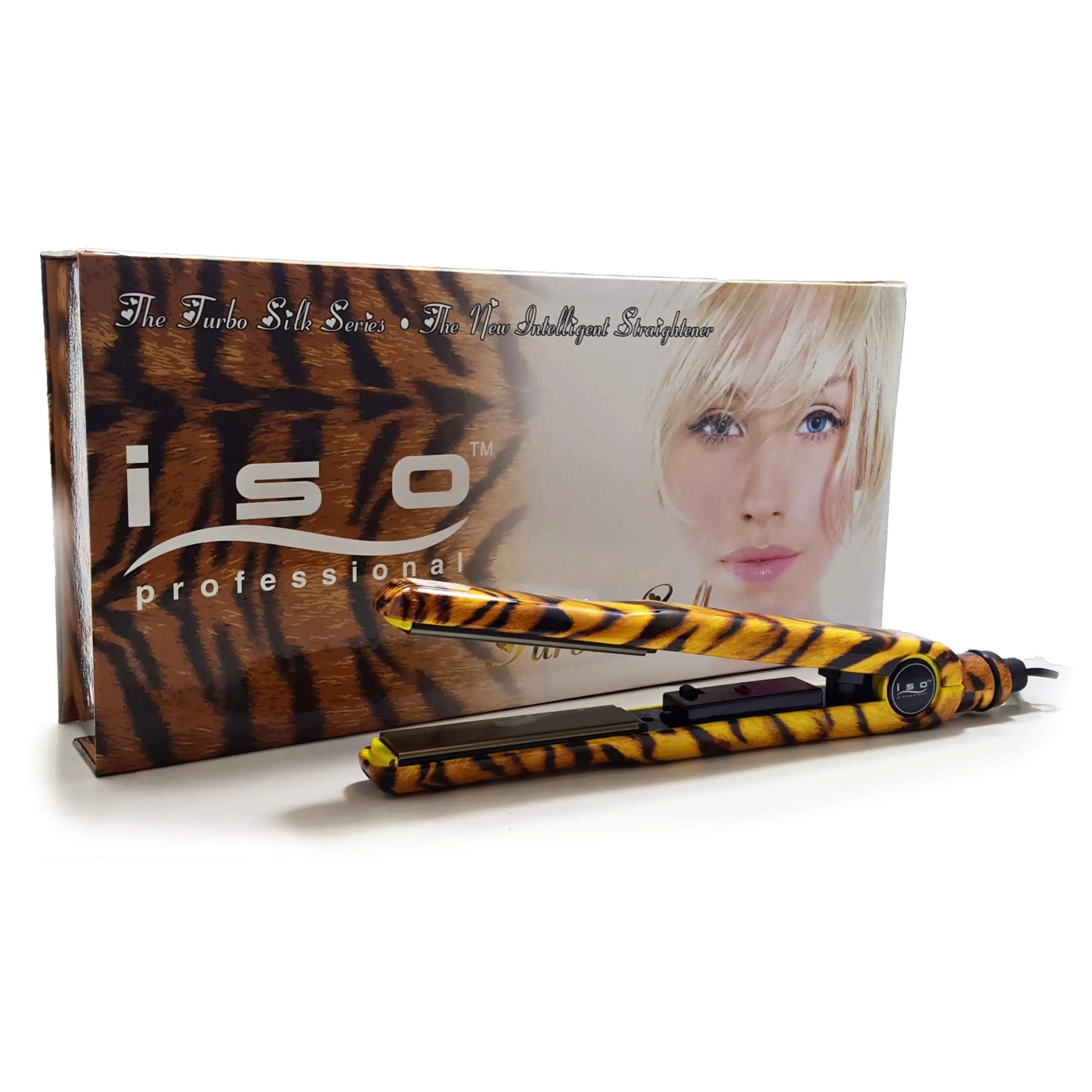 ISO Beauty Yellow Tiger 1" Turbo Silk | Flat Iron