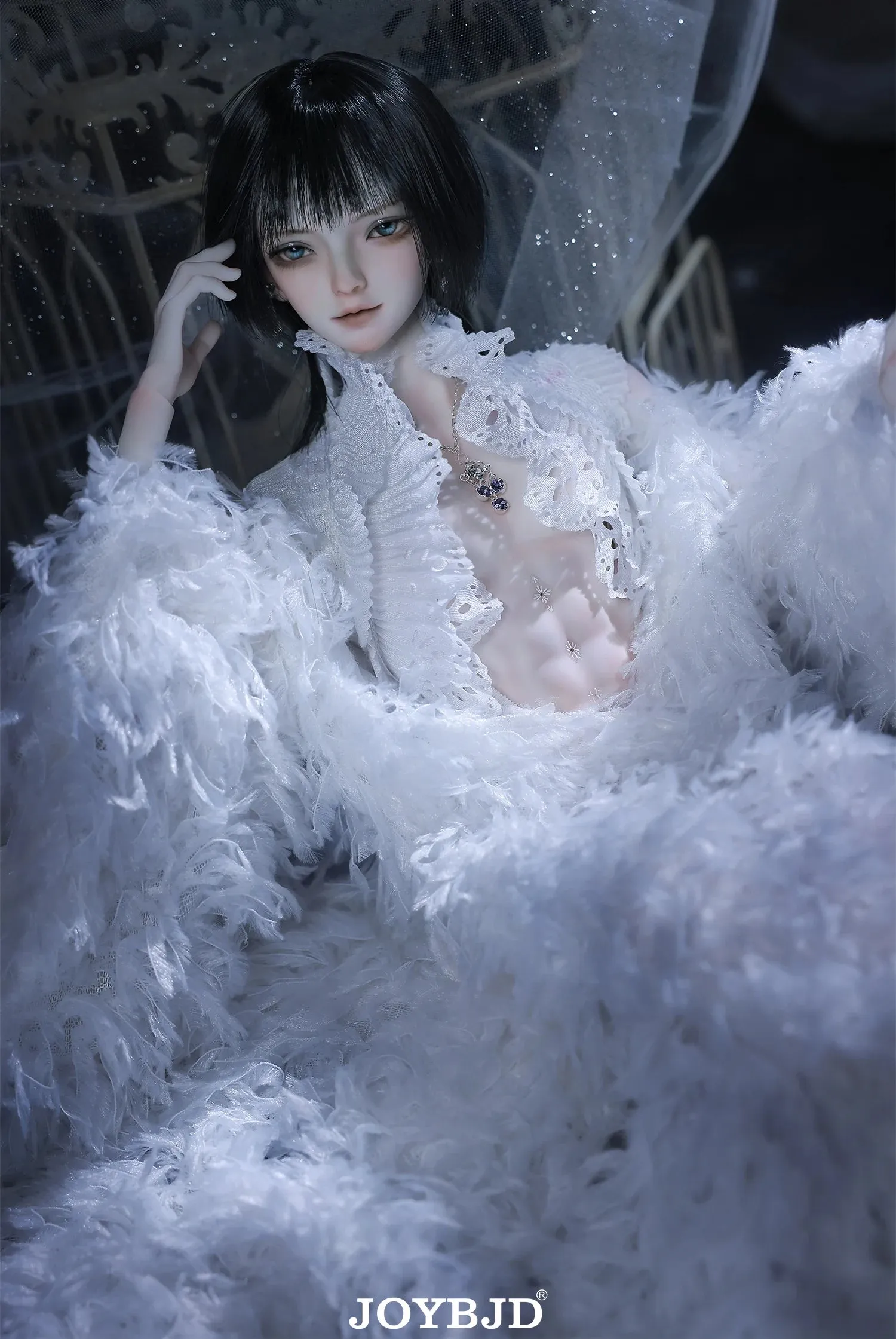 Joybfj Feather Darkne Doll - 1/4 BJD Male with Bai Lang Body & Animal's Feet