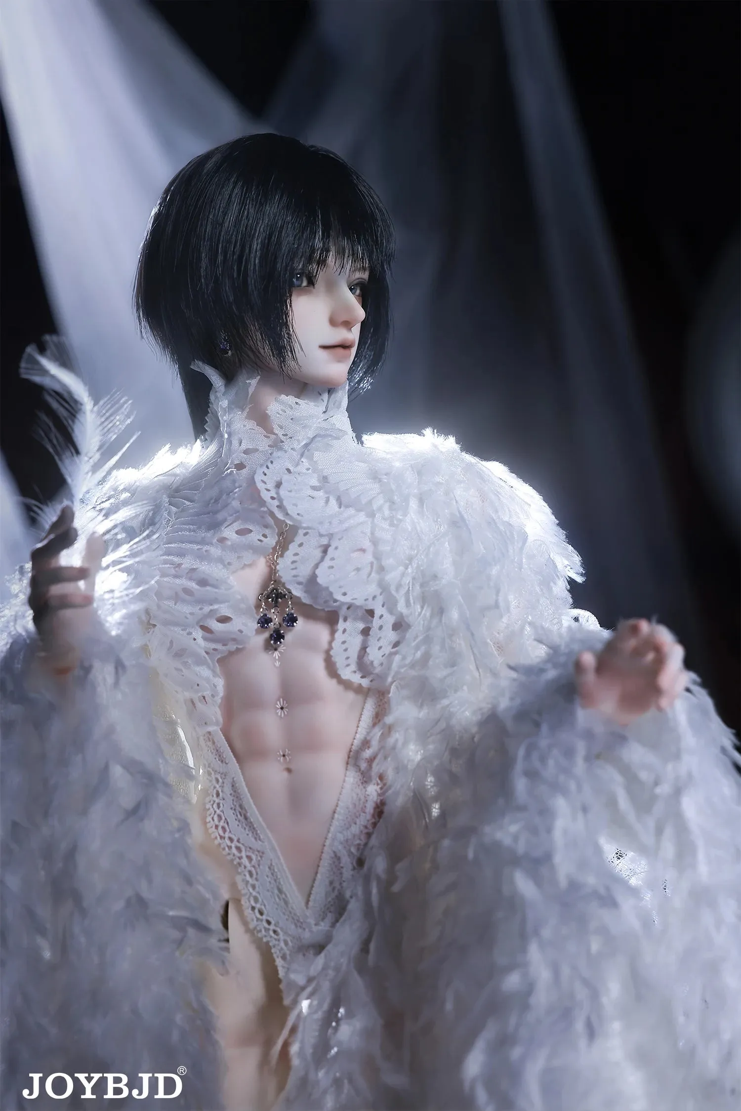 Joybfj Feather Darkne Doll - 1/4 BJD Male with Bai Lang Body & Animal's Feet