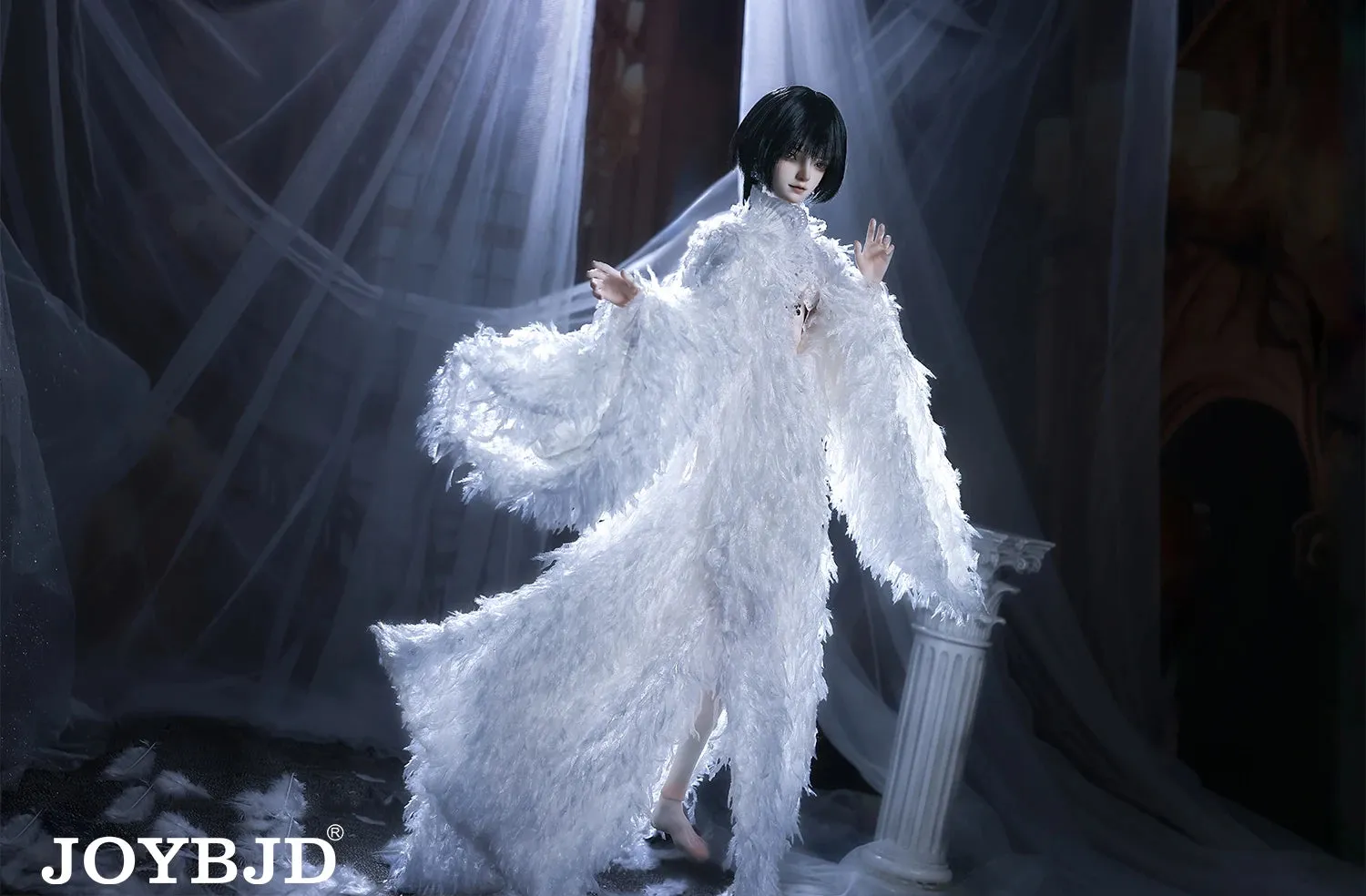 Joybfj Feather Darkne Doll - 1/4 BJD Male with Bai Lang Body & Animal's Feet