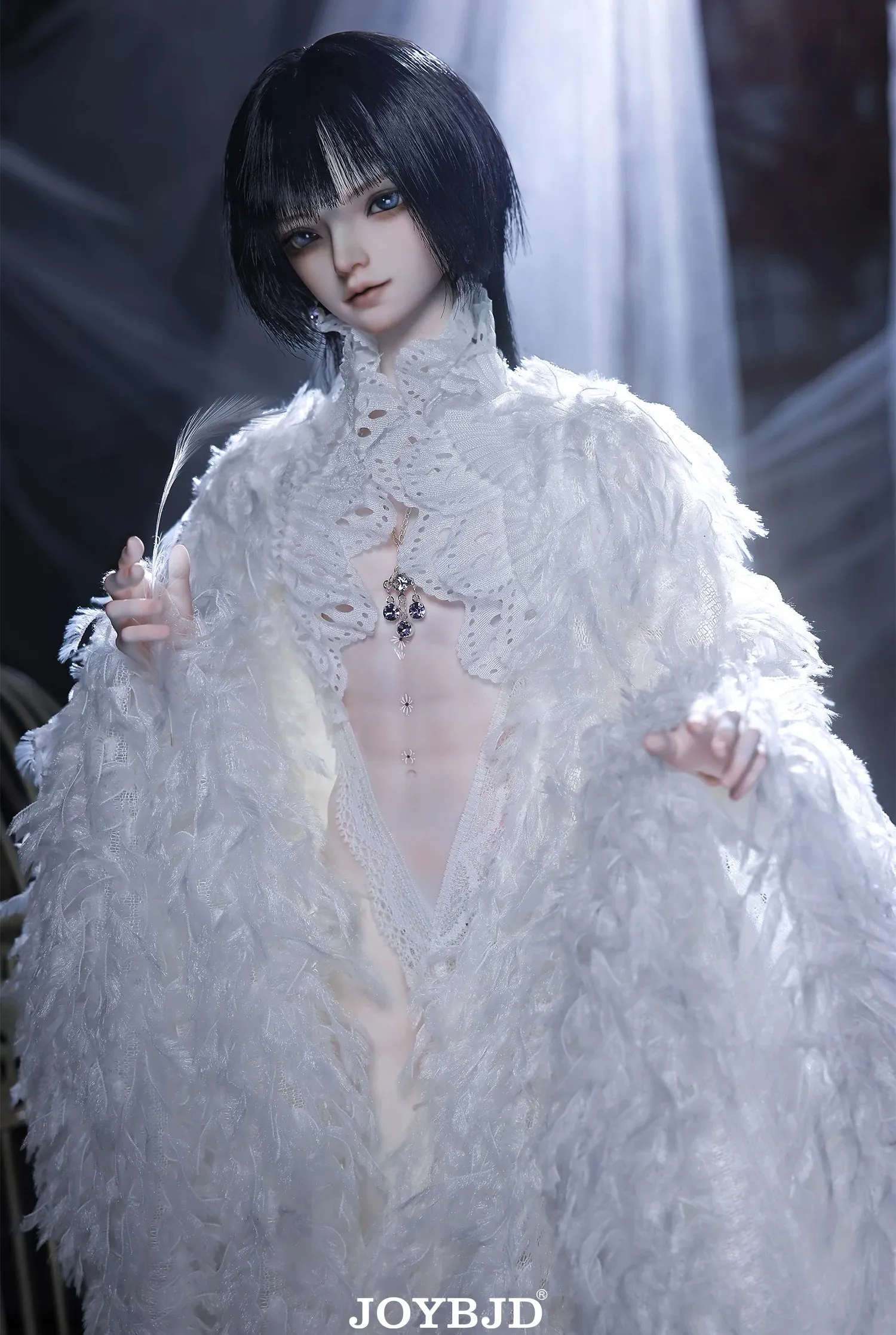 Joybfj Feather Darkne Doll - 1/4 BJD Male with Bai Lang Body & Animal's Feet