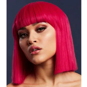 Lola Blunt Bob Wig - Magenta Pink