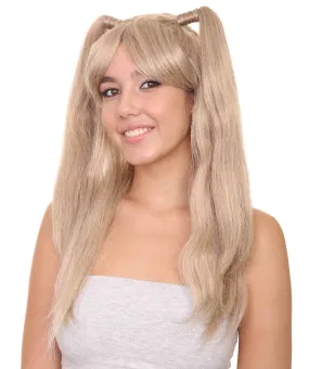 Lolita Cosplay Women’s Wig | Long Blonde Pigtails Character Wig | Premium Breathable Capless Cap