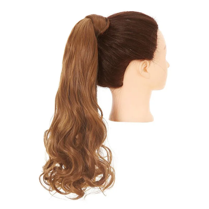 Long Straight and Kinky Curly Wrap Around Clip-In Ponytail Hair Extension