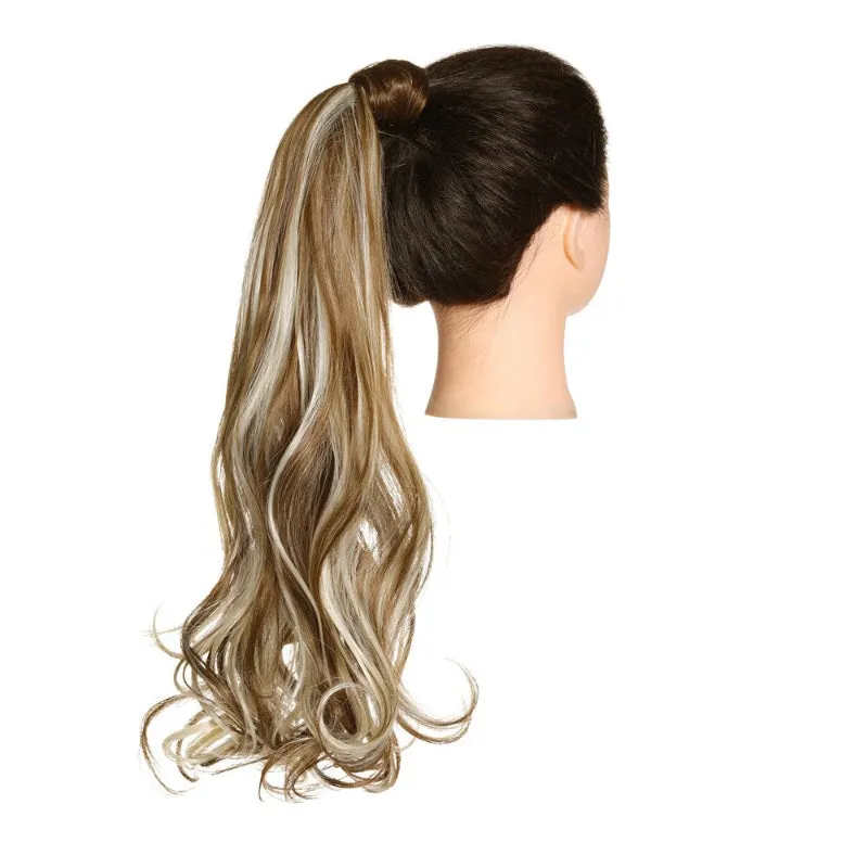 Long Straight and Kinky Curly Wrap Around Clip-In Ponytail Hair Extension