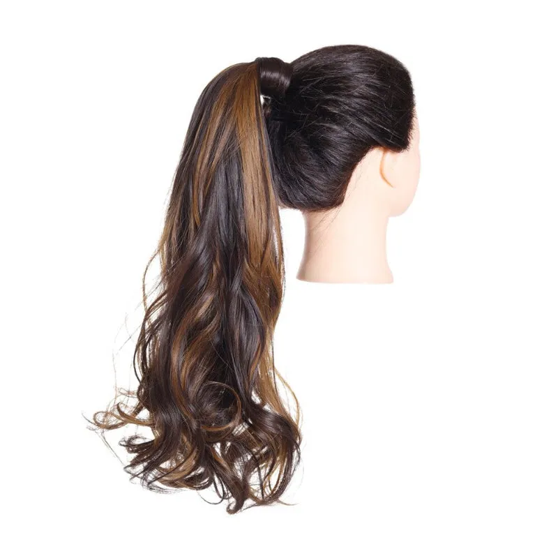 Long Straight and Kinky Curly Wrap Around Clip-In Ponytail Hair Extension