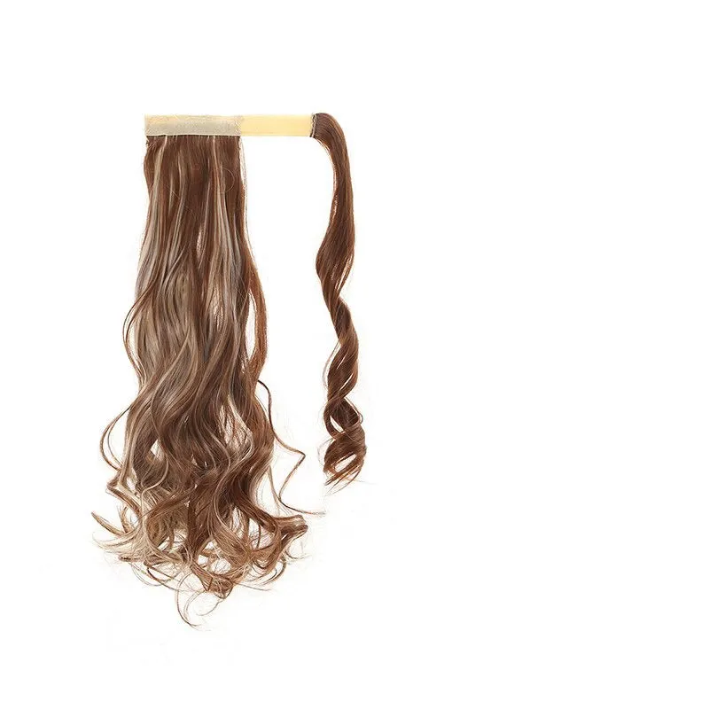 Long Straight and Kinky Curly Wrap Around Clip-In Ponytail Hair Extension