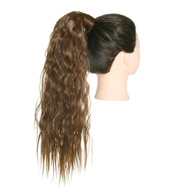 Long Straight and Kinky Curly Wrap Around Clip-In Ponytail Hair Extension