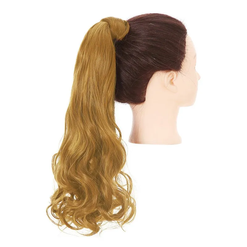 Long Straight and Kinky Curly Wrap Around Clip-In Ponytail Hair Extension