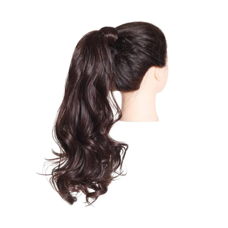 Long Straight and Kinky Curly Wrap Around Clip-In Ponytail Hair Extension