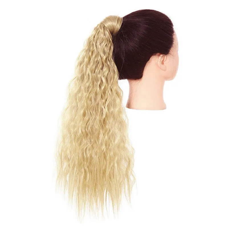 Long Straight and Kinky Curly Wrap Around Clip-In Ponytail Hair Extension