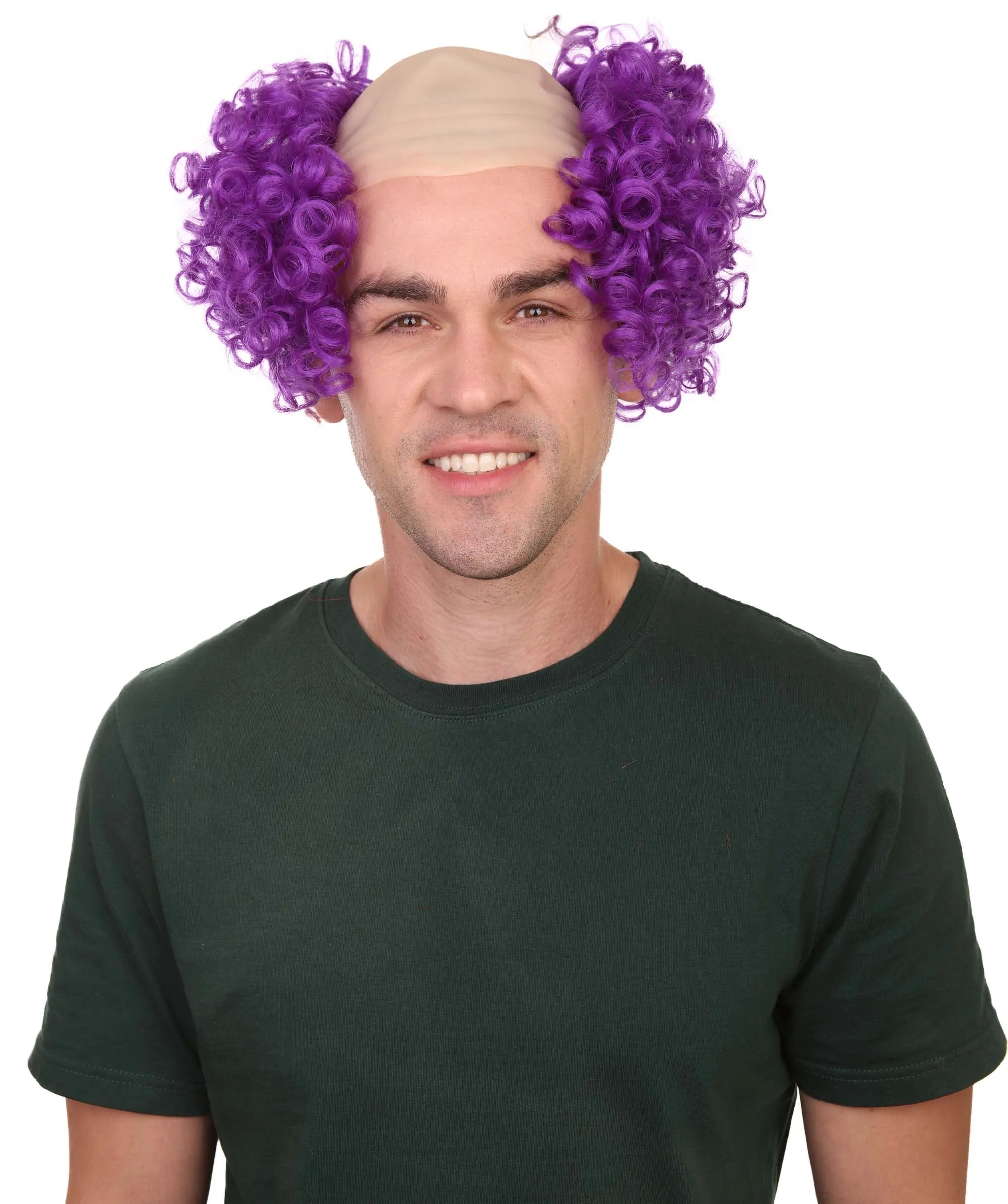 Men's Scary Bald Clown Curly Wigs Collection |  Cosplay Halloween Wigs