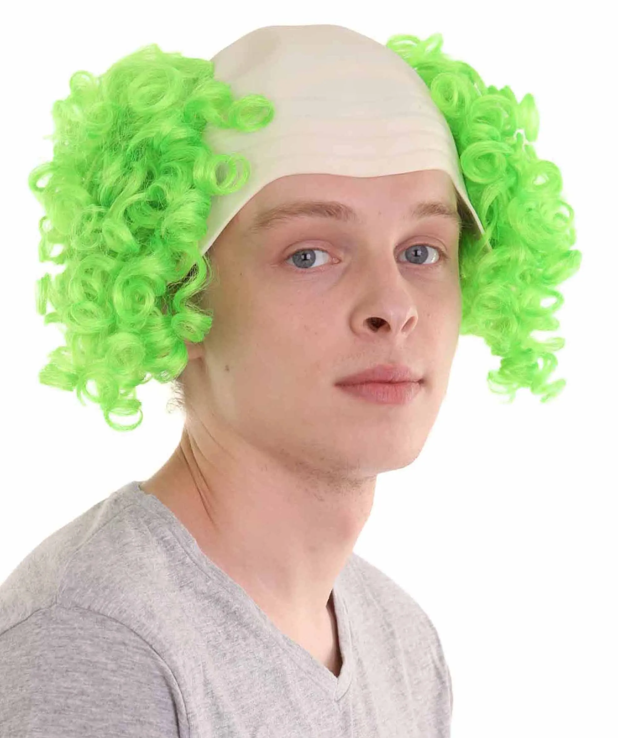 Men's Scary Bald Clown Curly Wigs Collection |  Cosplay Halloween Wigs