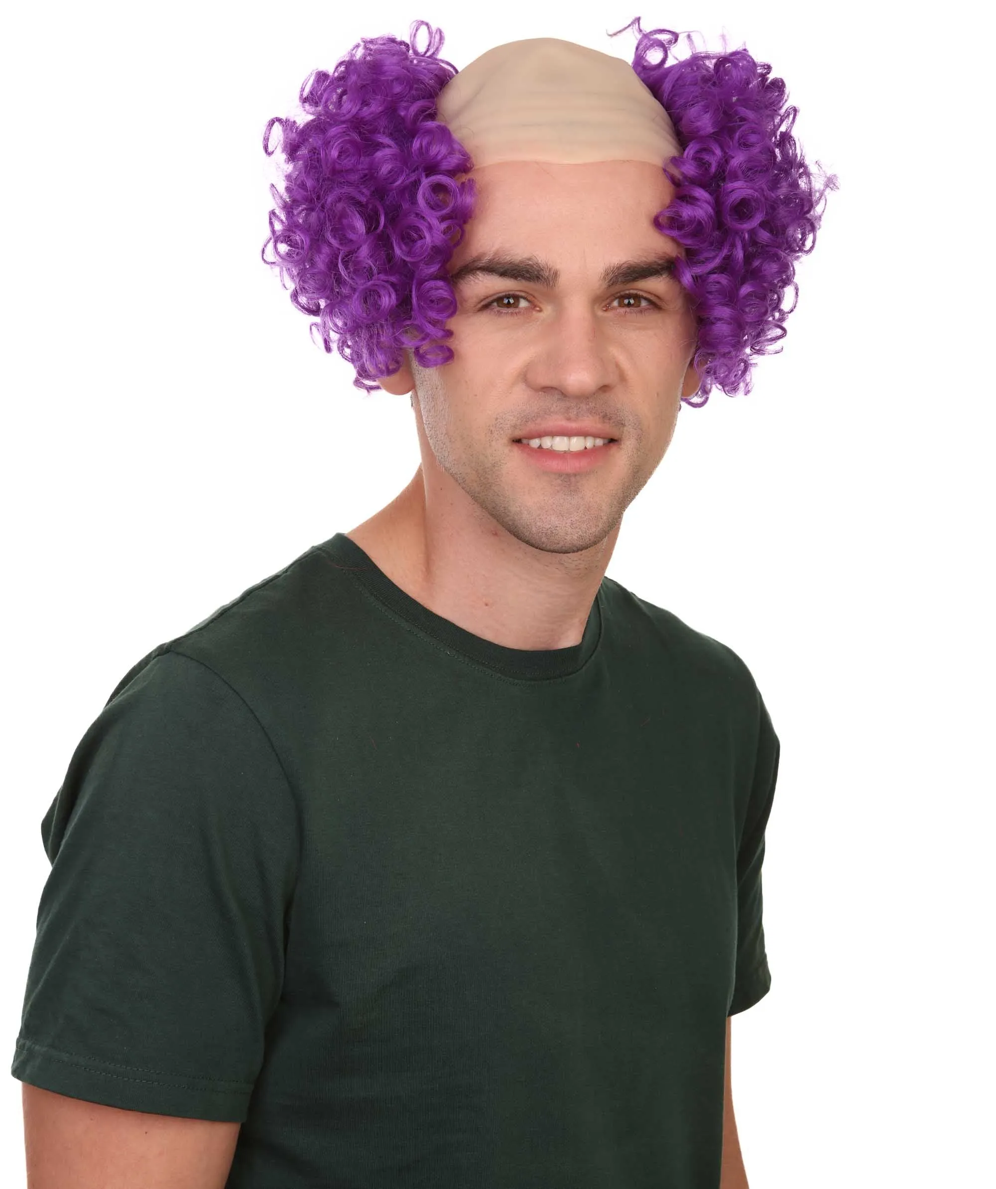 Men's Scary Bald Clown Curly Wigs Collection |  Cosplay Halloween Wigs