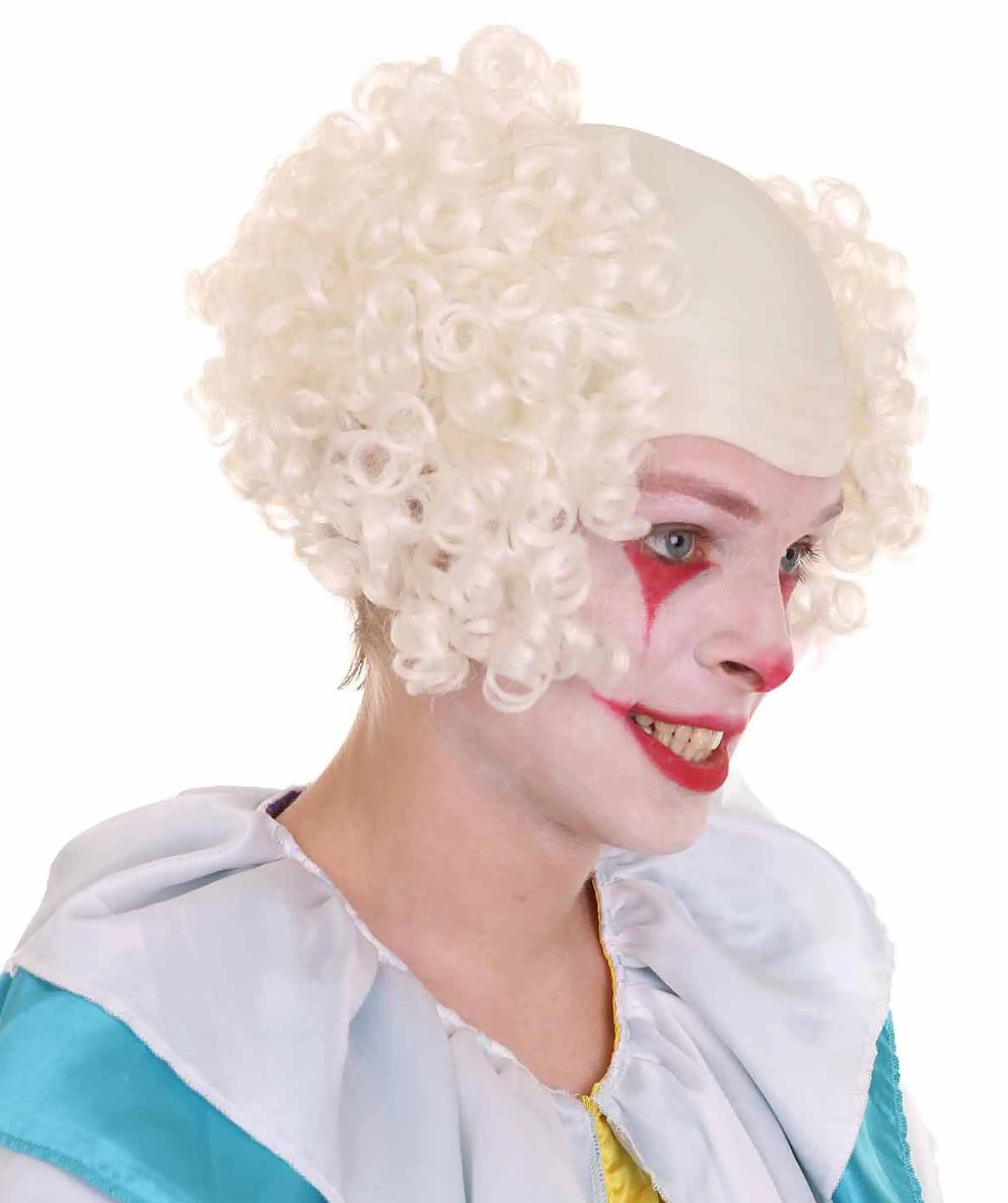 Men's Scary Bald Clown Curly Wigs Collection |  Cosplay Halloween Wigs