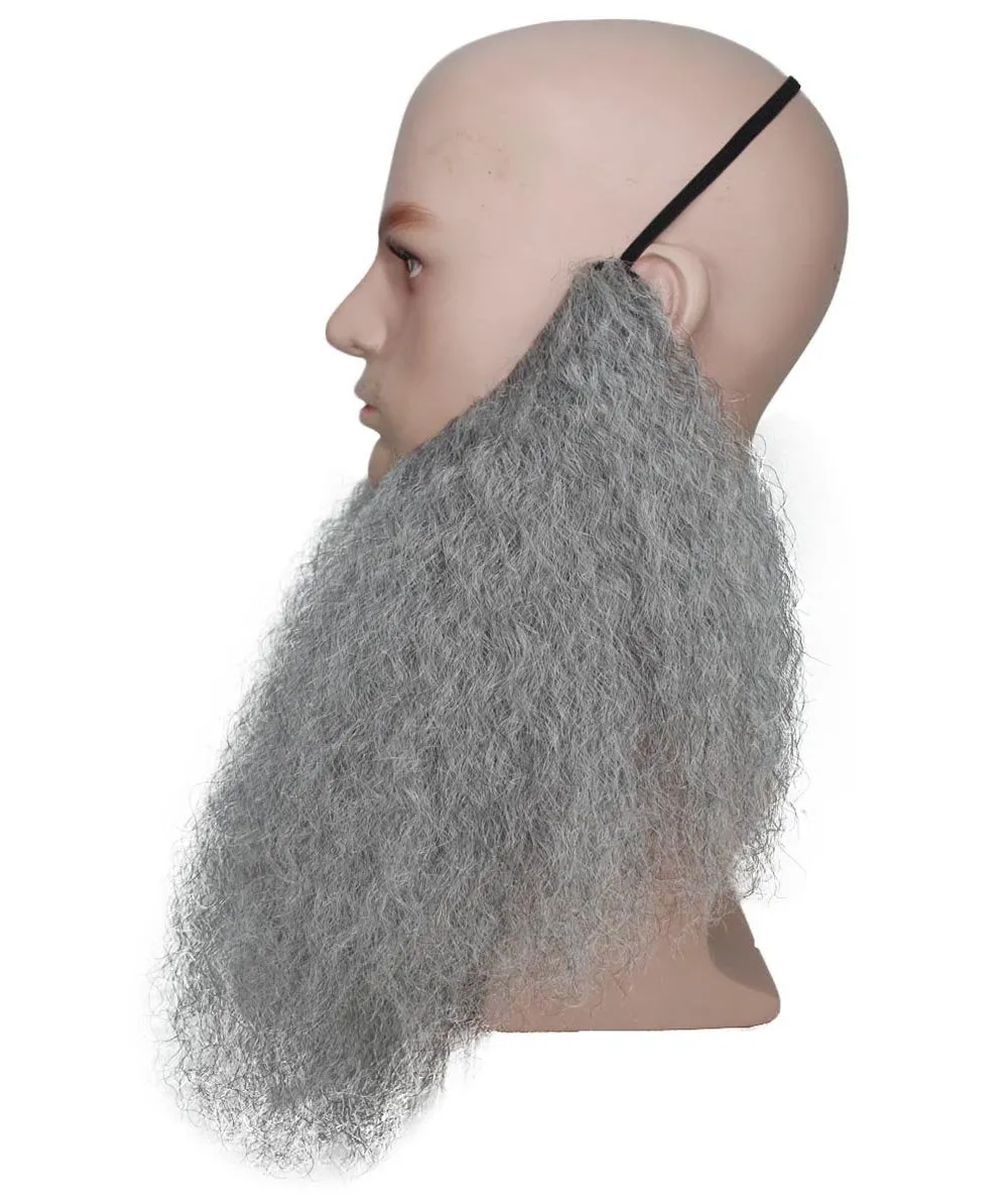 Men's Stubble Long Beard | Grey TV/Movie Wigs