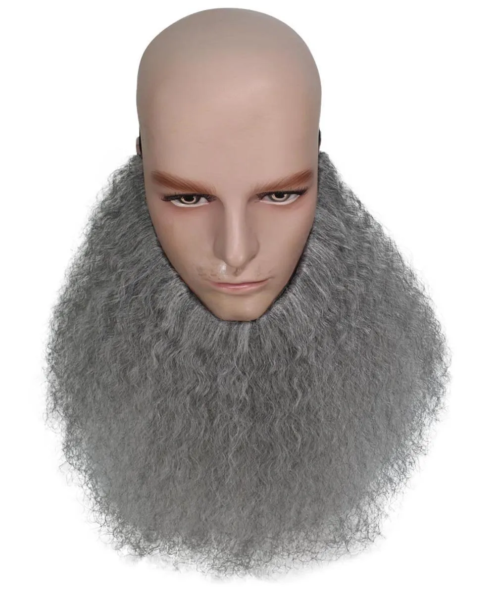 Men's Stubble Long Beard | Grey TV/Movie Wigs