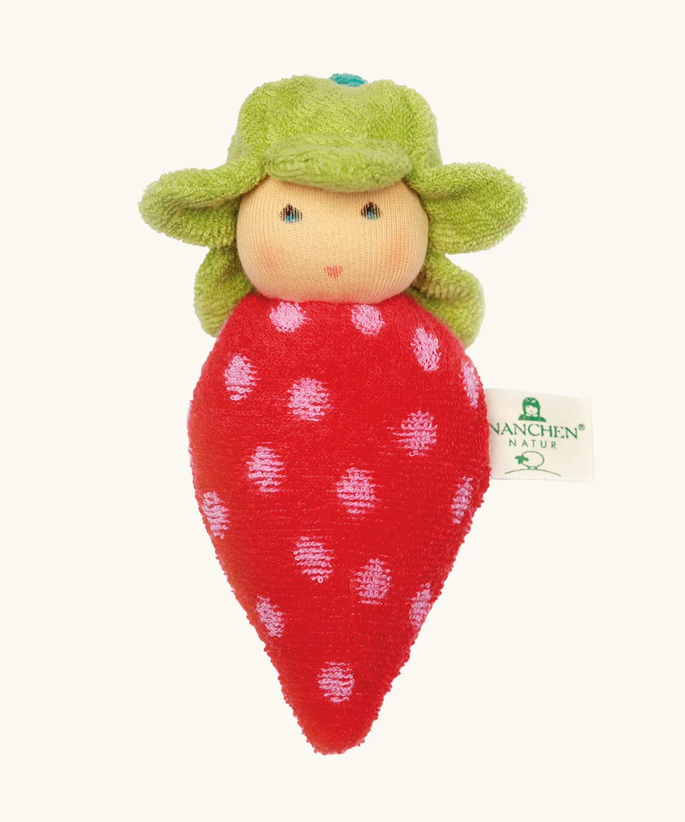 Nanchen Strawberry Rattle Doll