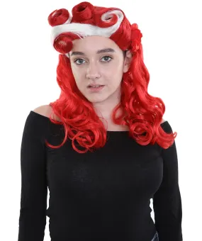 Retro Pin Up Womens Wig | Party Ready Fancy Cosplay Halloween Wig | Premium Breathable Capless Cap