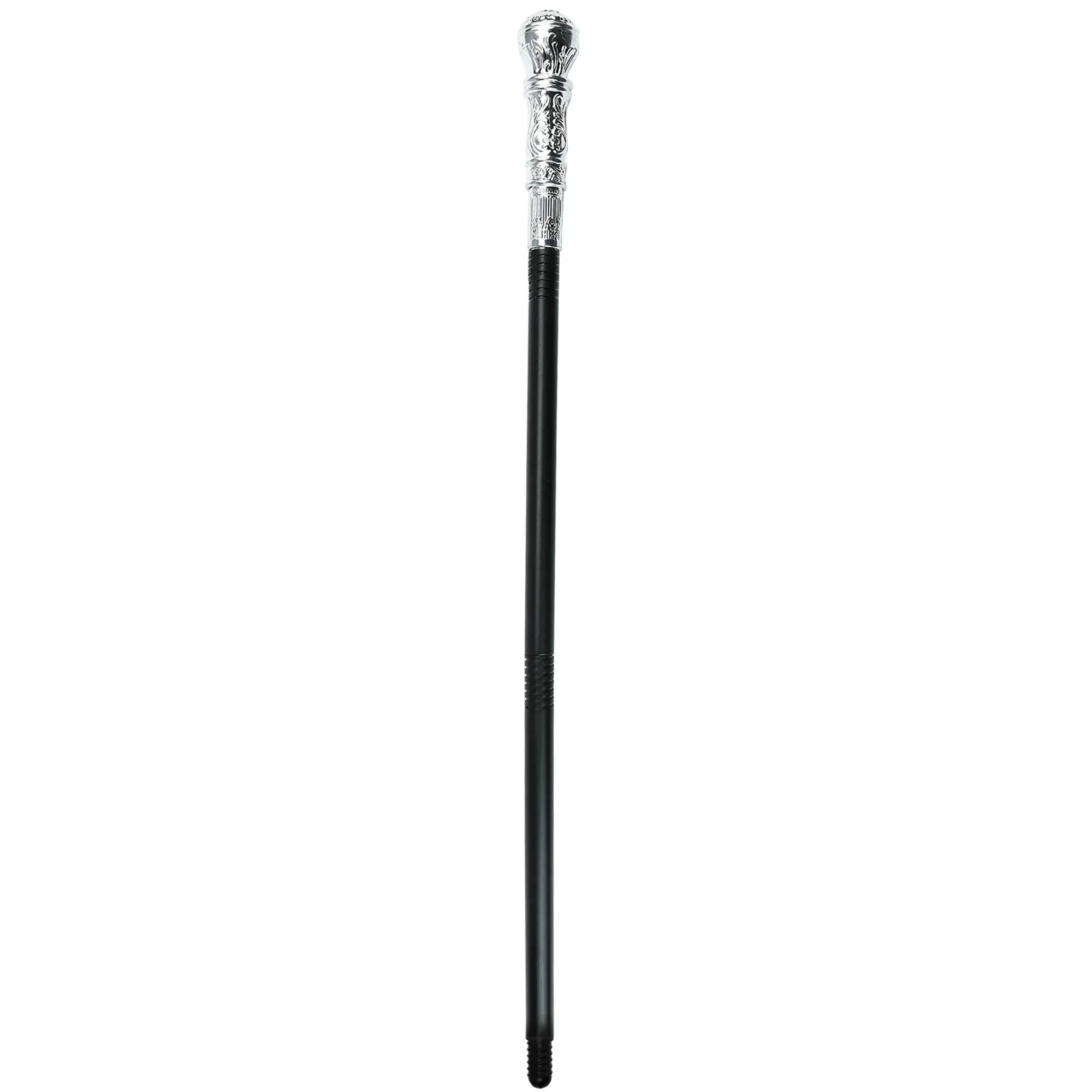 Silver Costume Walking Cane Elegant Prop Stick Dress Canes Costume Accessories for Adults and Kids