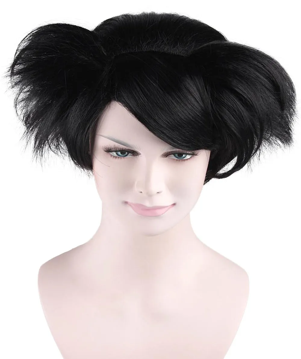 Susanna Wig | Womens Short Black Character Cosplay Halloween Wig | Premium Breathable Capless Cap