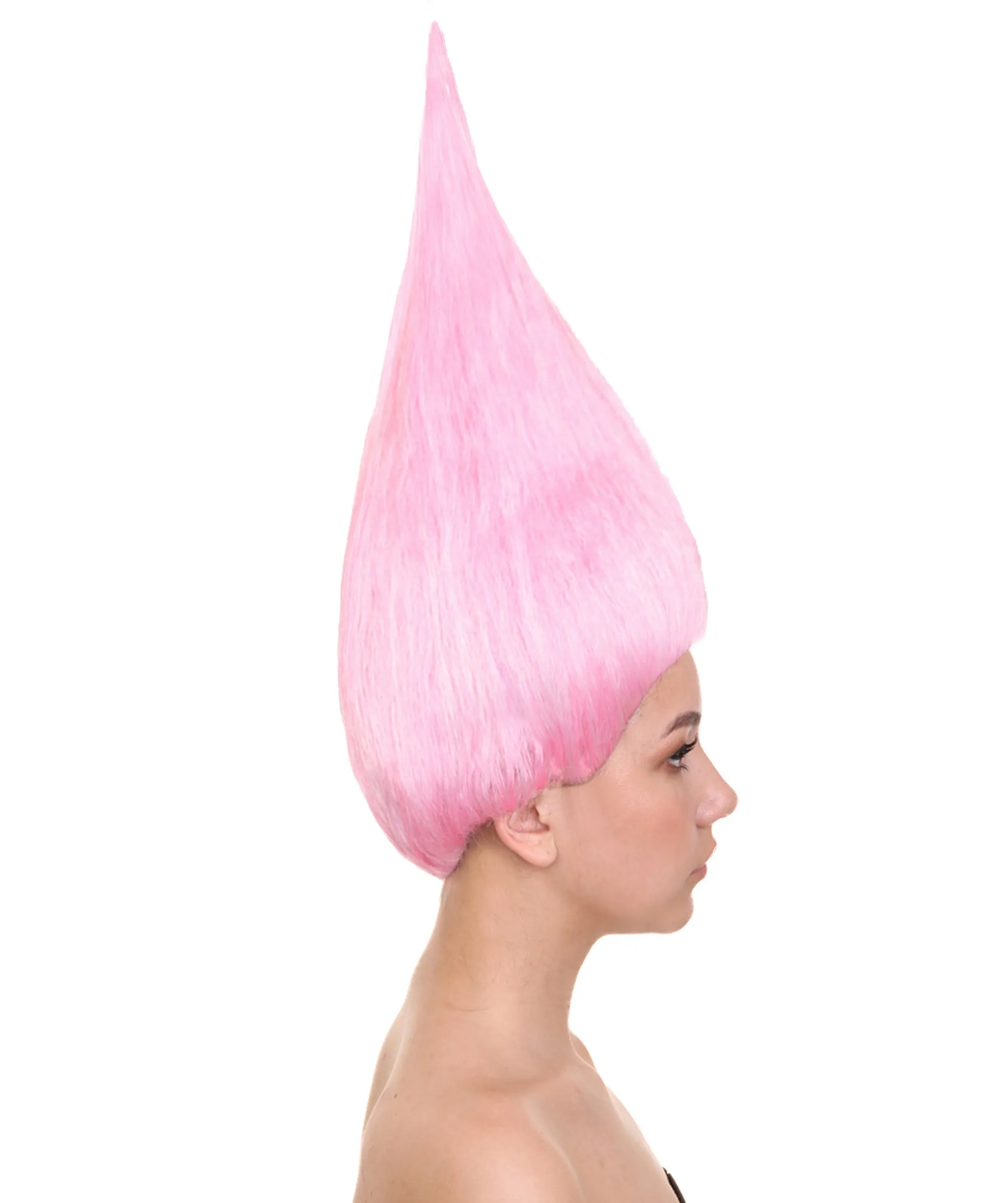 Unisex Dwarf Wig | Neon Pink Tall Wig | Premium Breathable Capless Cap