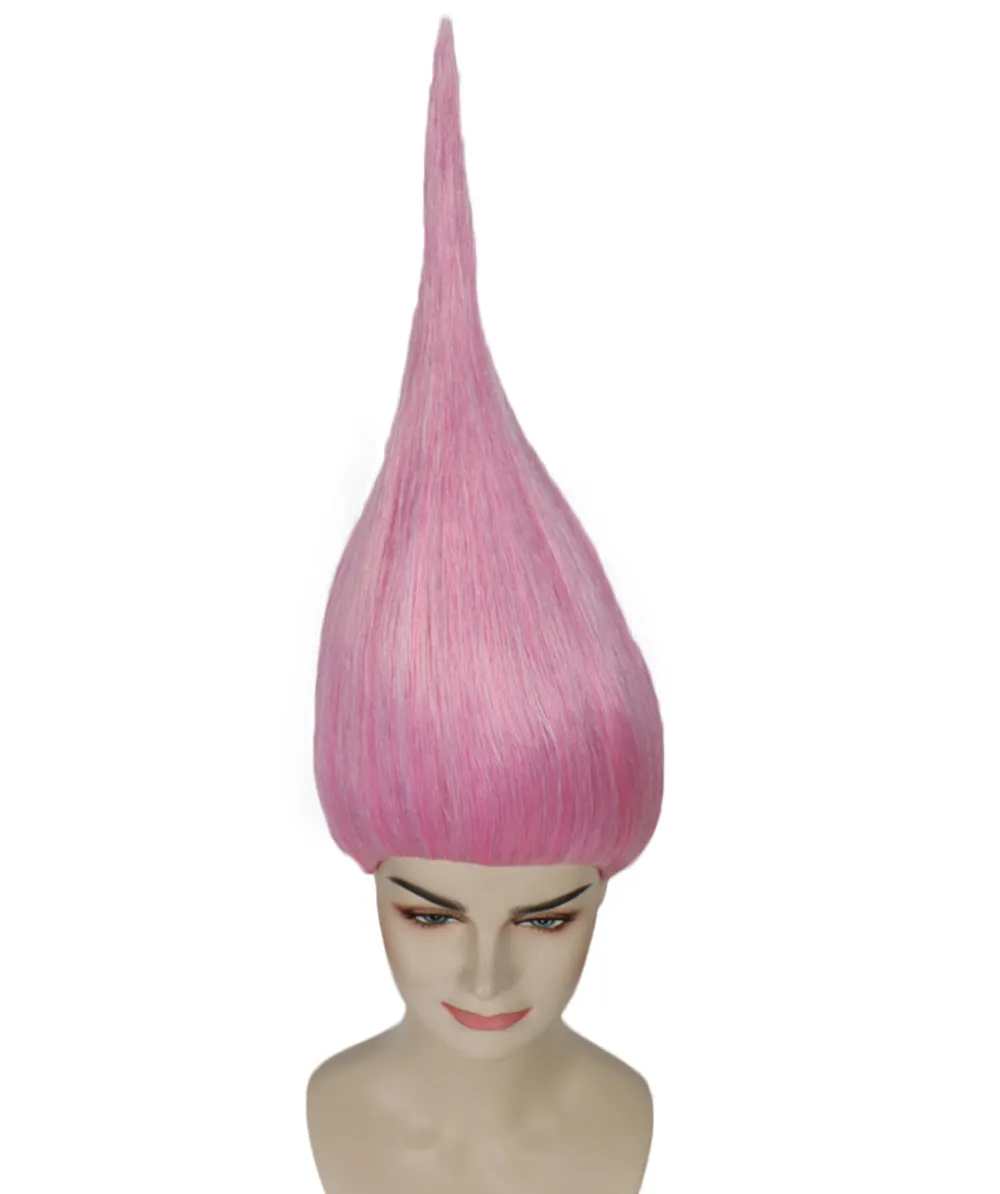 Unisex Dwarf Wig | Neon Pink Tall Wig | Premium Breathable Capless Cap