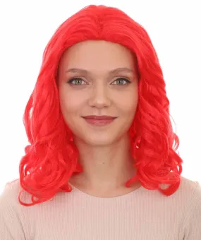 Womens Curly Wig | Red Cosplay TV/Movie Wigs | Premium Breathable Capless Cap