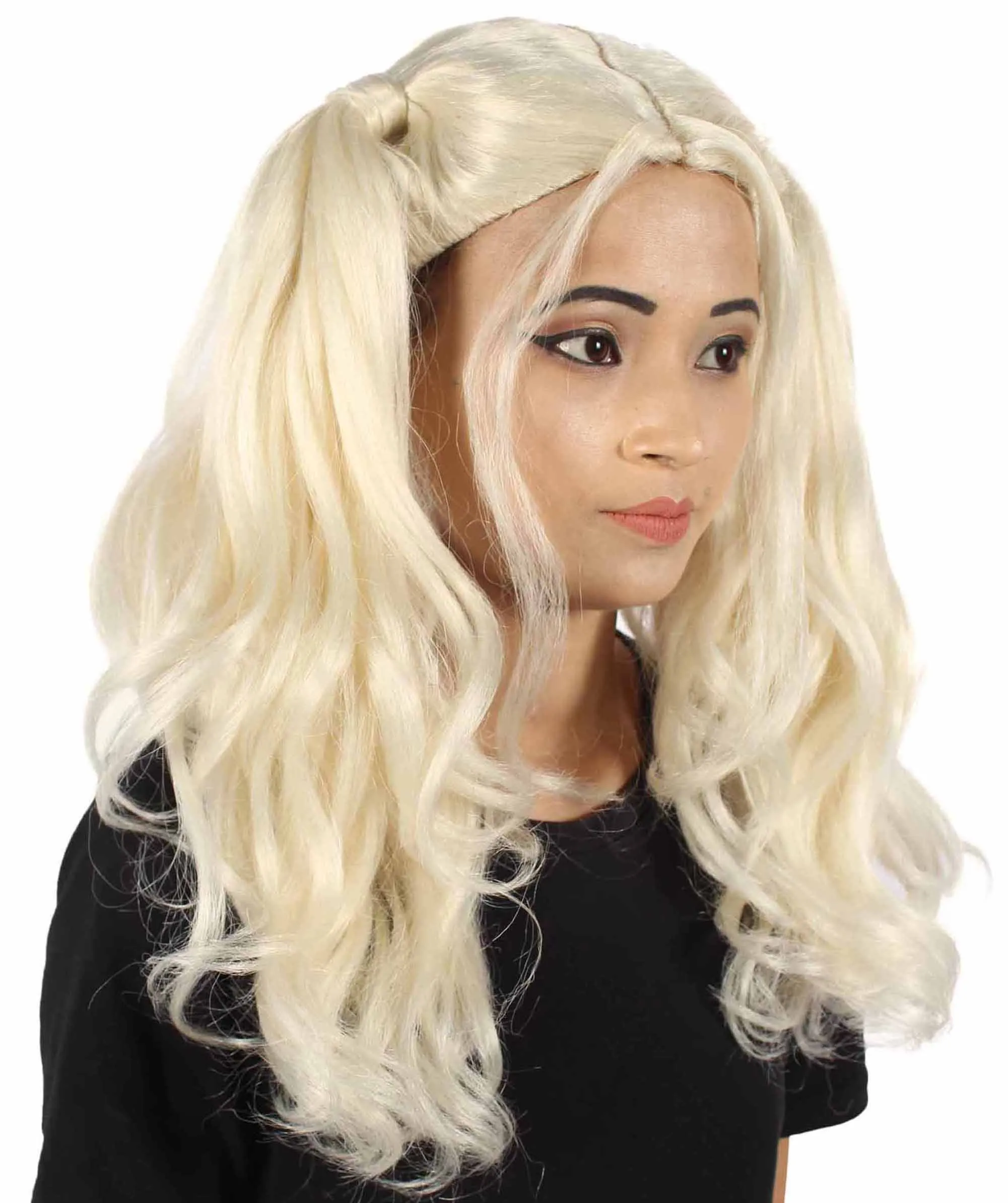 Womens Dolly Pigtail Wigs Collection | Party Event Ready Cosplay Halloween Wigs | Premium Breathable Capless Cap