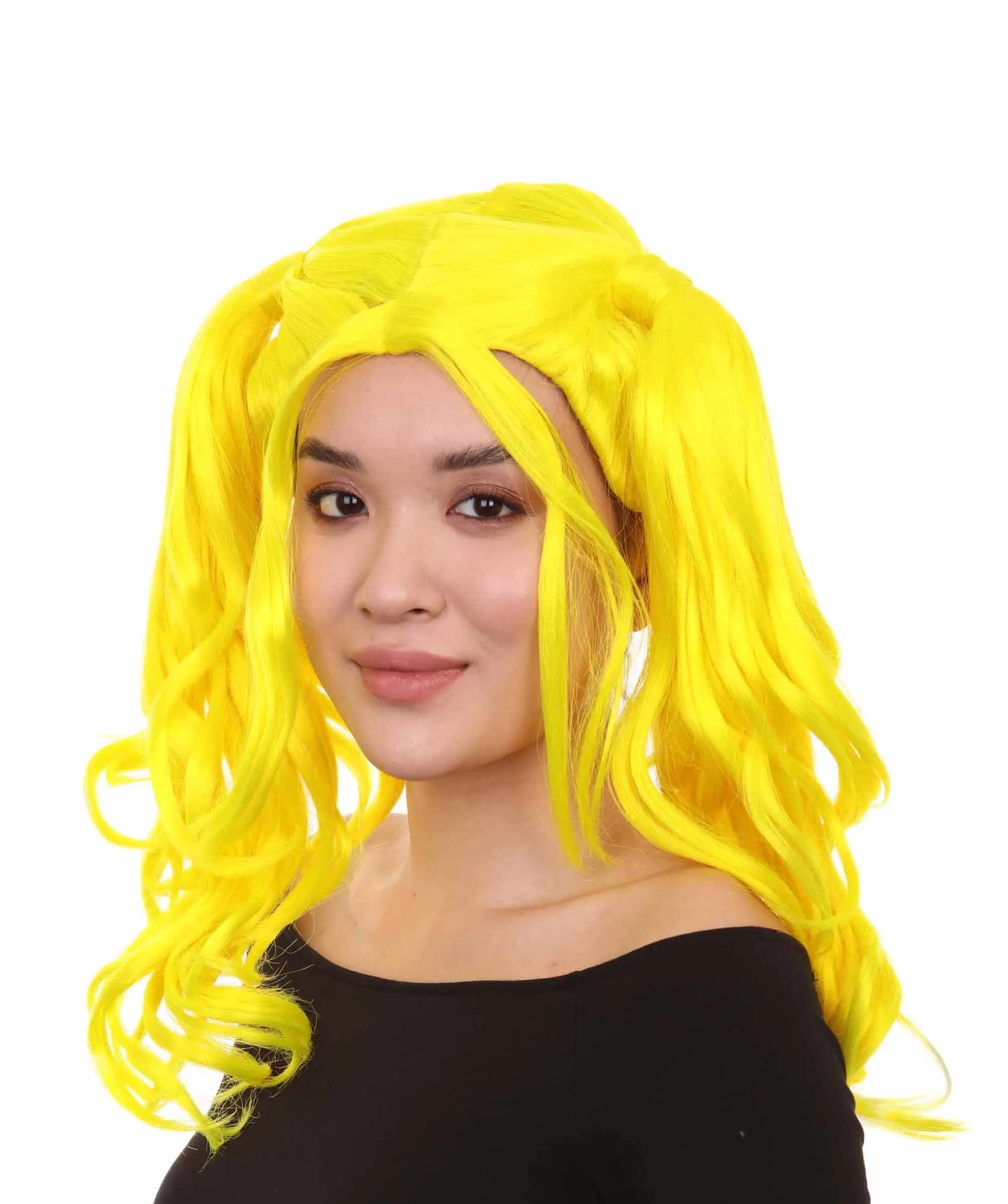 Womens Dolly Pigtail Wigs Collection | Party Event Ready Cosplay Halloween Wigs | Premium Breathable Capless Cap