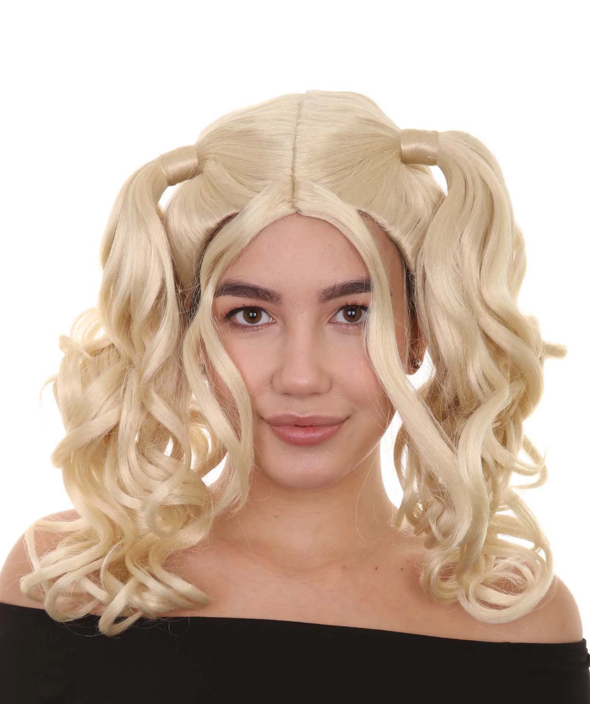 Womens Dolly Pigtail Wigs Collection | Party Event Ready Cosplay Halloween Wigs | Premium Breathable Capless Cap