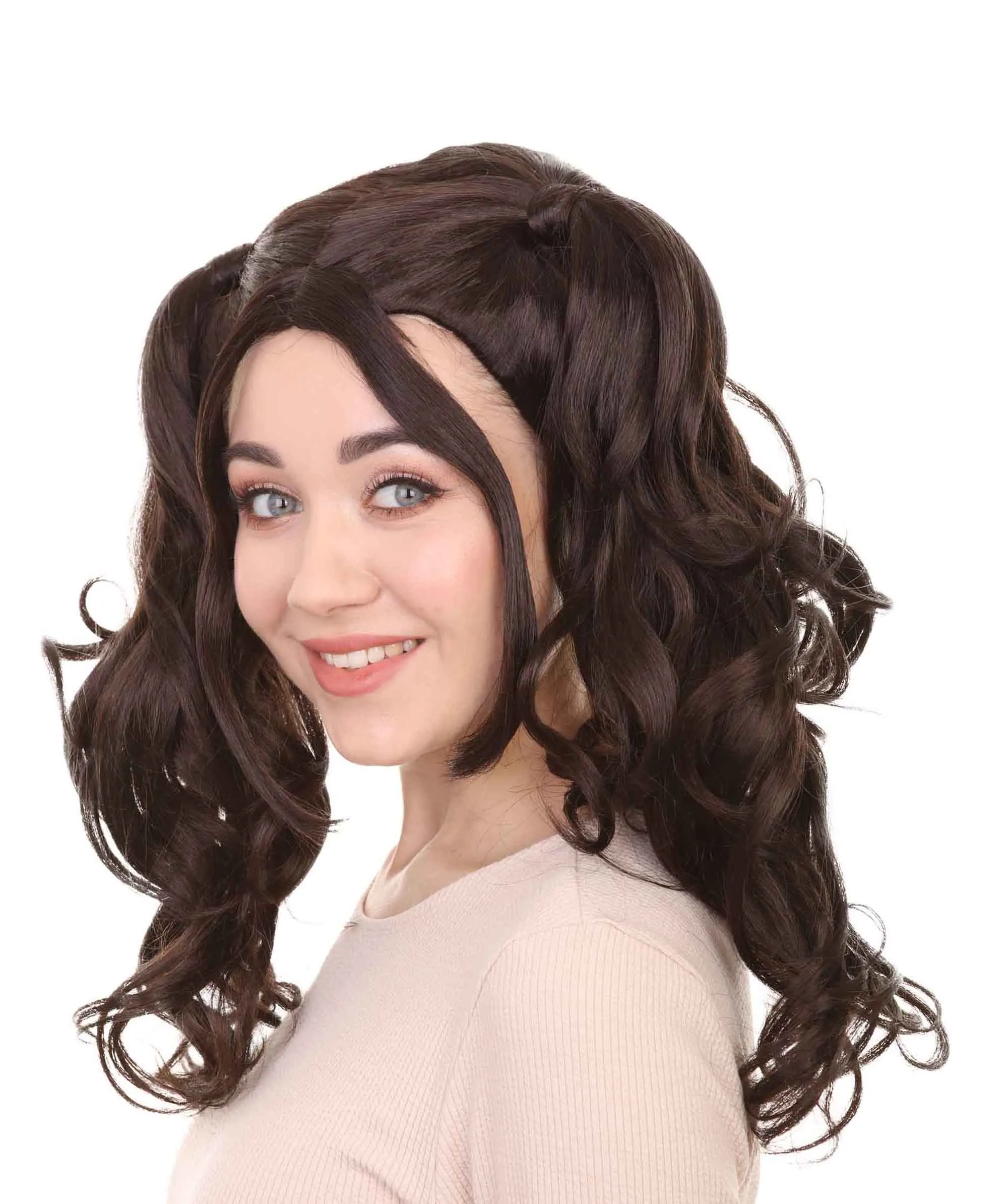 Womens Dolly Pigtail Wigs Collection | Party Event Ready Cosplay Halloween Wigs | Premium Breathable Capless Cap