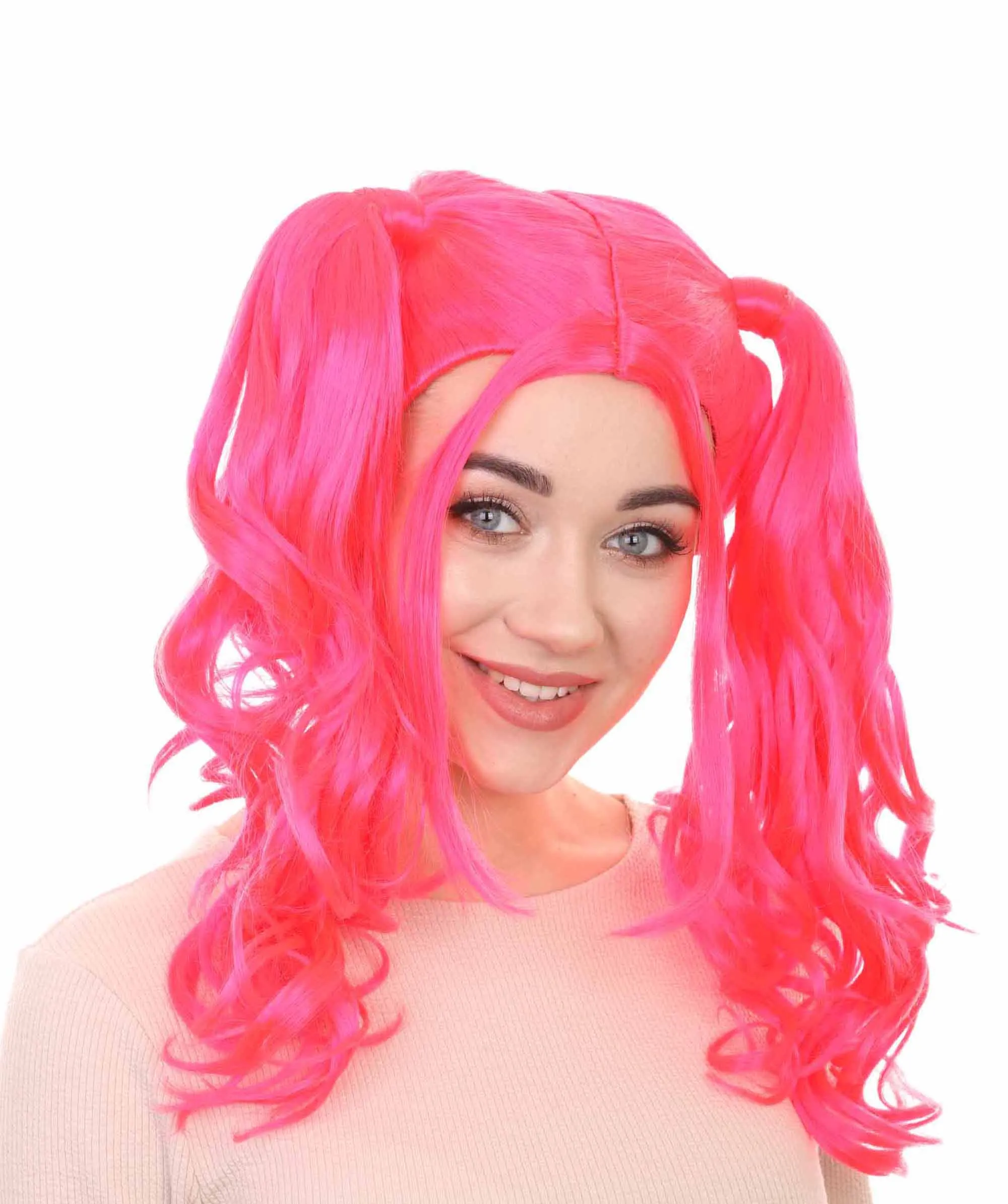 Womens Dolly Pigtail Wigs Collection | Party Event Ready Cosplay Halloween Wigs | Premium Breathable Capless Cap