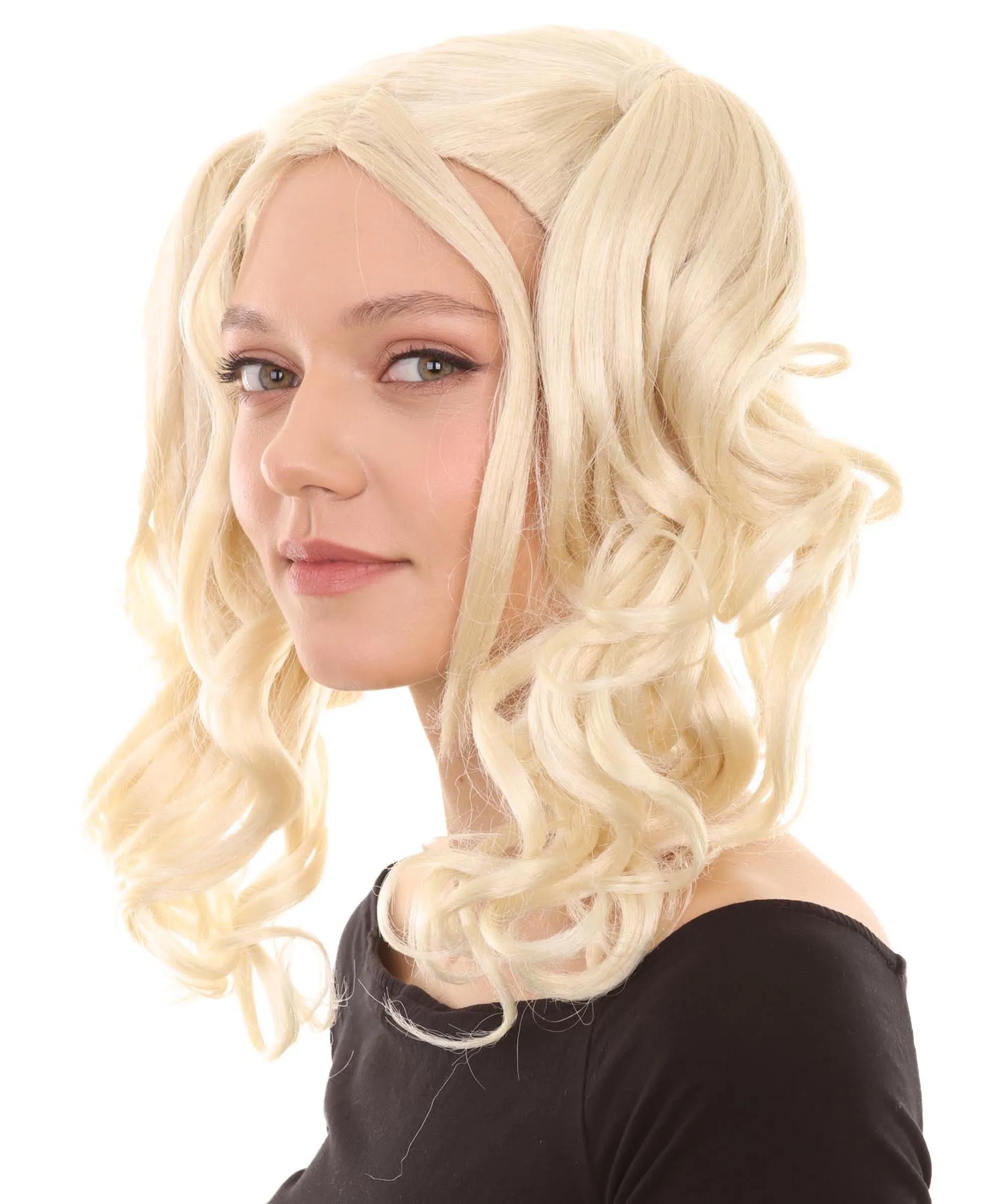 Womens Dolly Pigtail Wigs Collection | Party Event Ready Cosplay Halloween Wigs | Premium Breathable Capless Cap