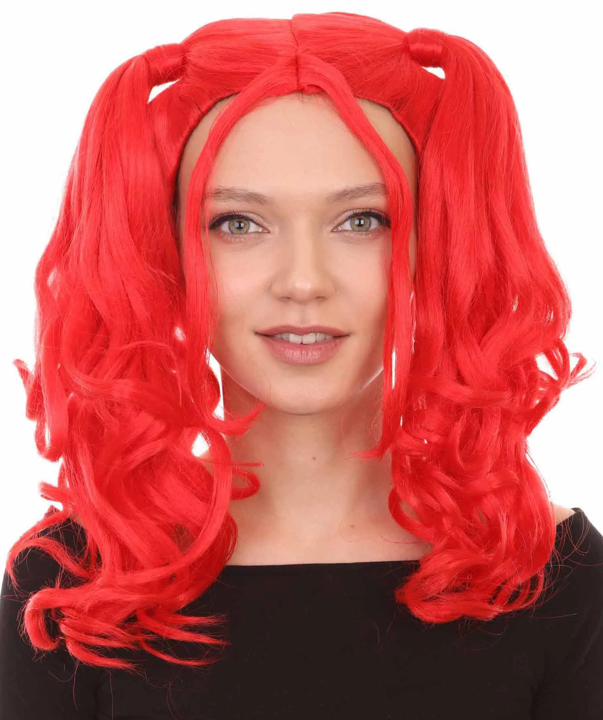 Womens Dolly Pigtail Wigs Collection | Party Event Ready Cosplay Halloween Wigs | Premium Breathable Capless Cap