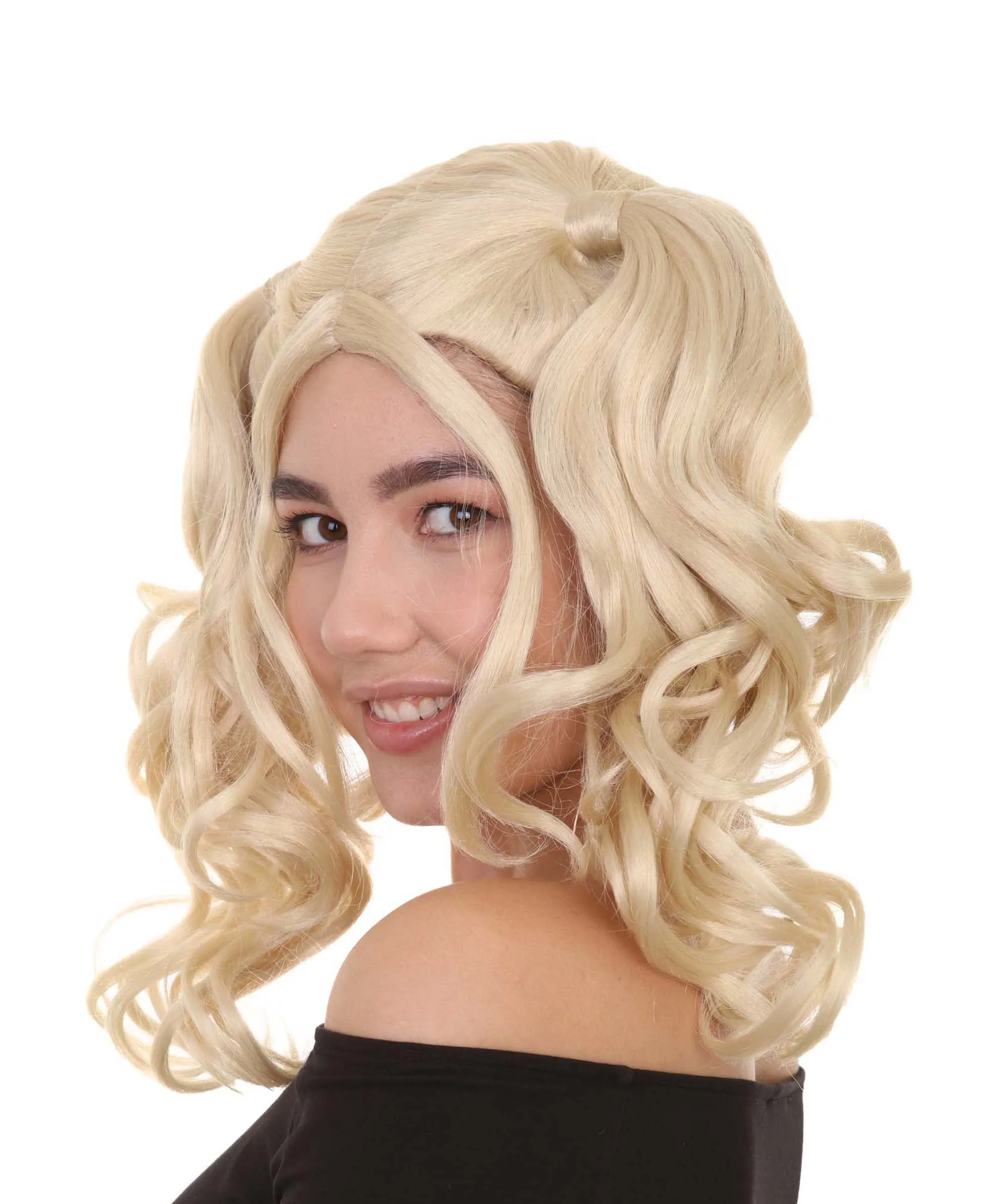 Womens Dolly Pigtail Wigs Collection | Party Event Ready Cosplay Halloween Wigs | Premium Breathable Capless Cap