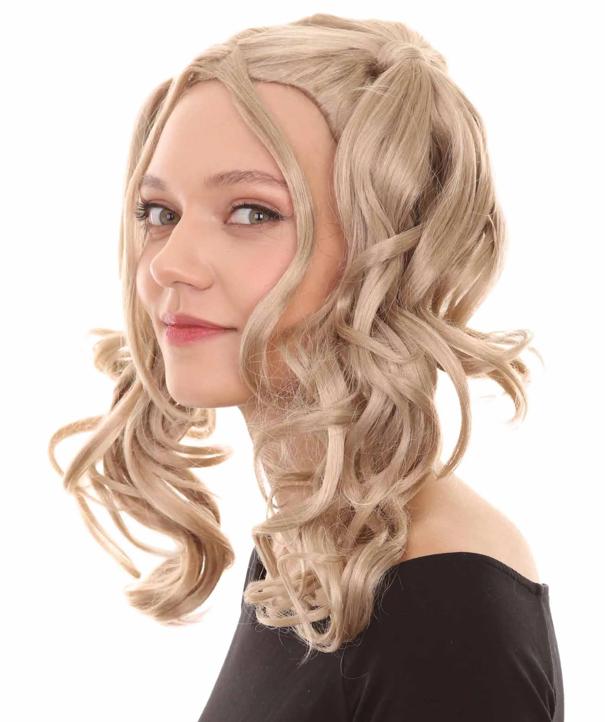 Womens Dolly Pigtail Wigs Collection | Party Event Ready Cosplay Halloween Wigs | Premium Breathable Capless Cap