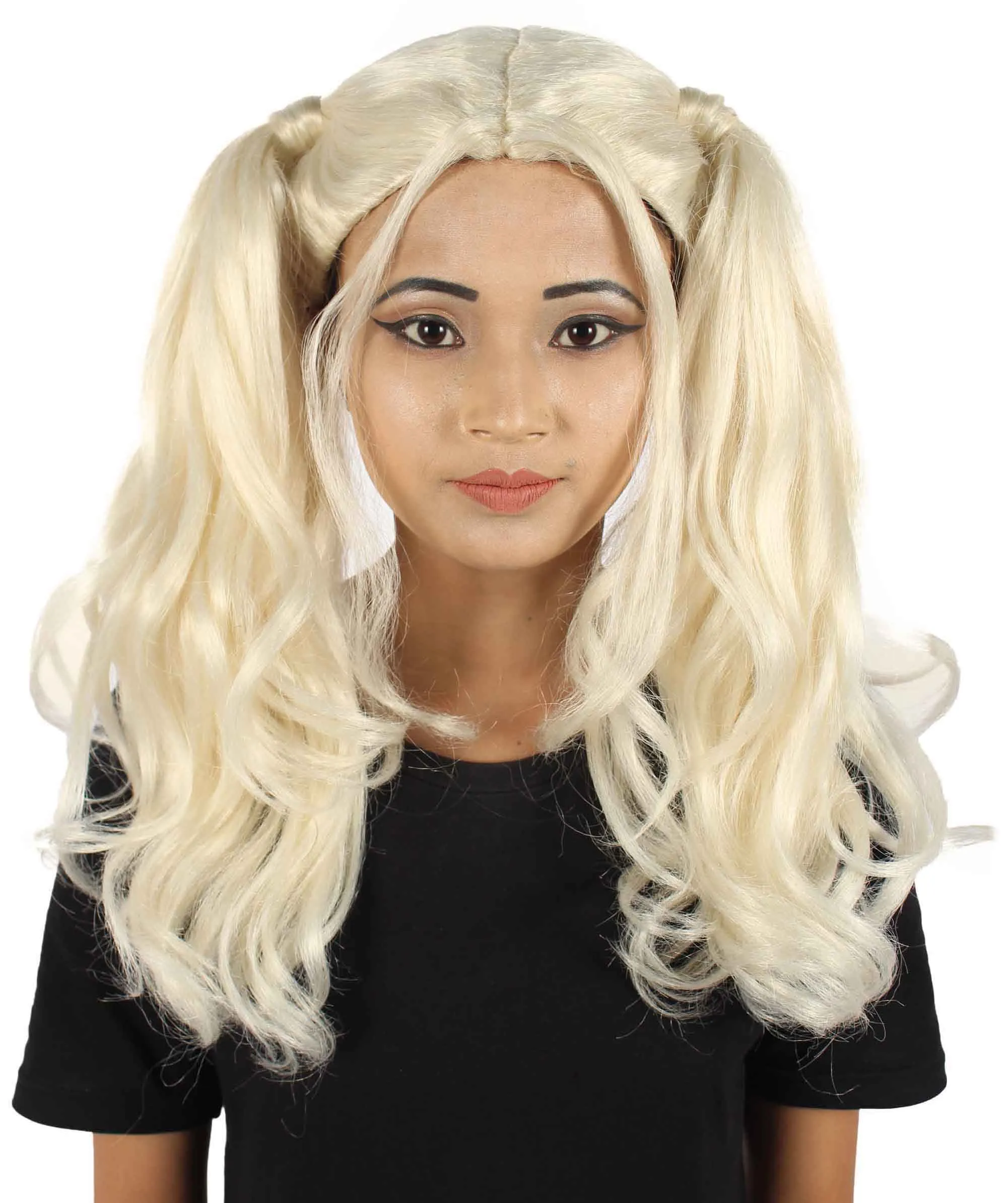 Womens Dolly Pigtail Wigs Collection | Party Event Ready Cosplay Halloween Wigs | Premium Breathable Capless Cap