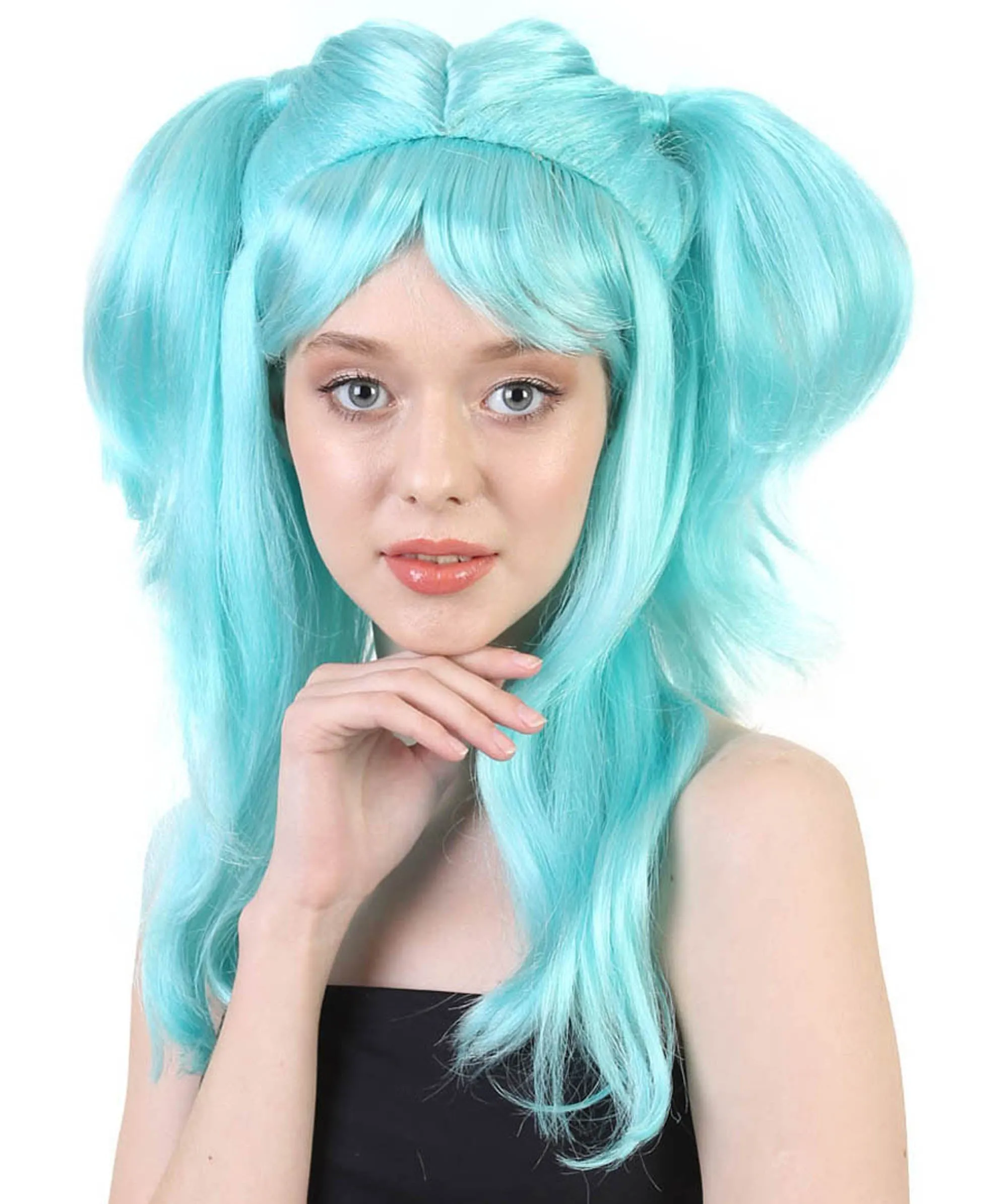 Womens Dolly Pigtail Wigs Collection | Party Event Ready Cosplay Halloween Wigs | Premium Breathable Capless Cap