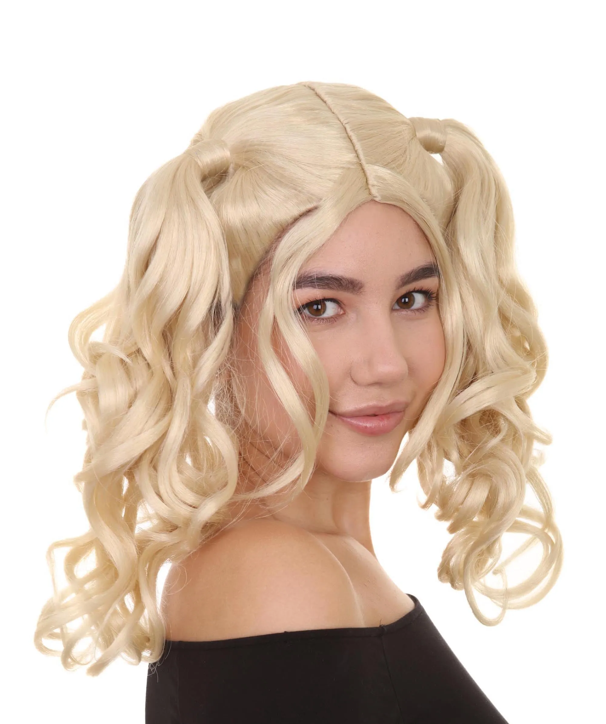 Womens Dolly Pigtail Wigs Collection | Party Event Ready Cosplay Halloween Wigs | Premium Breathable Capless Cap