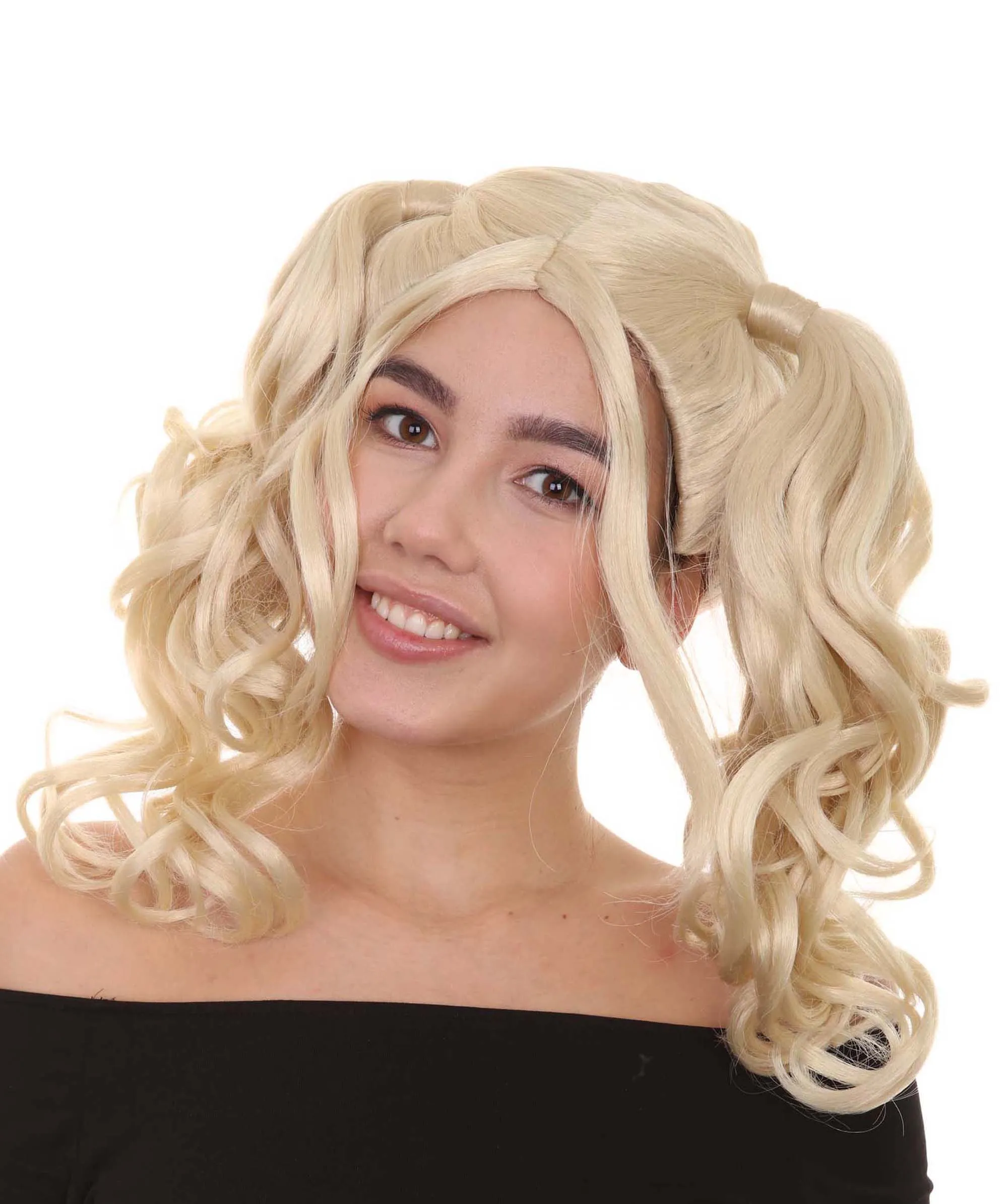 Womens Dolly Pigtail Wigs Collection | Party Event Ready Cosplay Halloween Wigs | Premium Breathable Capless Cap