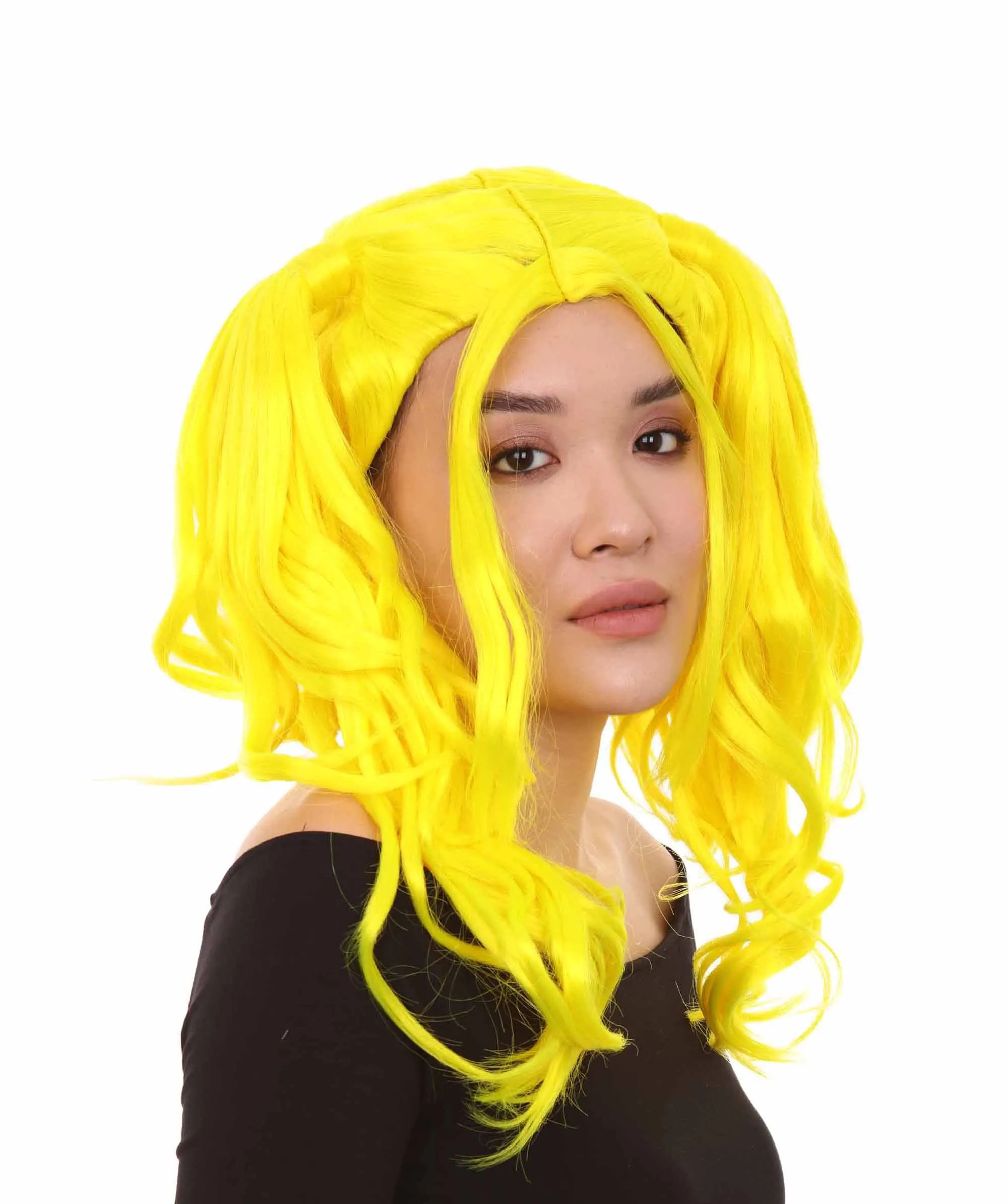 Womens Dolly Pigtail Wigs Collection | Party Event Ready Cosplay Halloween Wigs | Premium Breathable Capless Cap